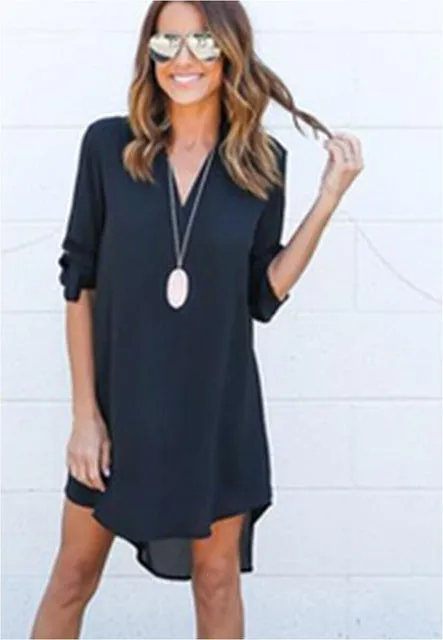 Long Sleeve Dress Multiple Colors