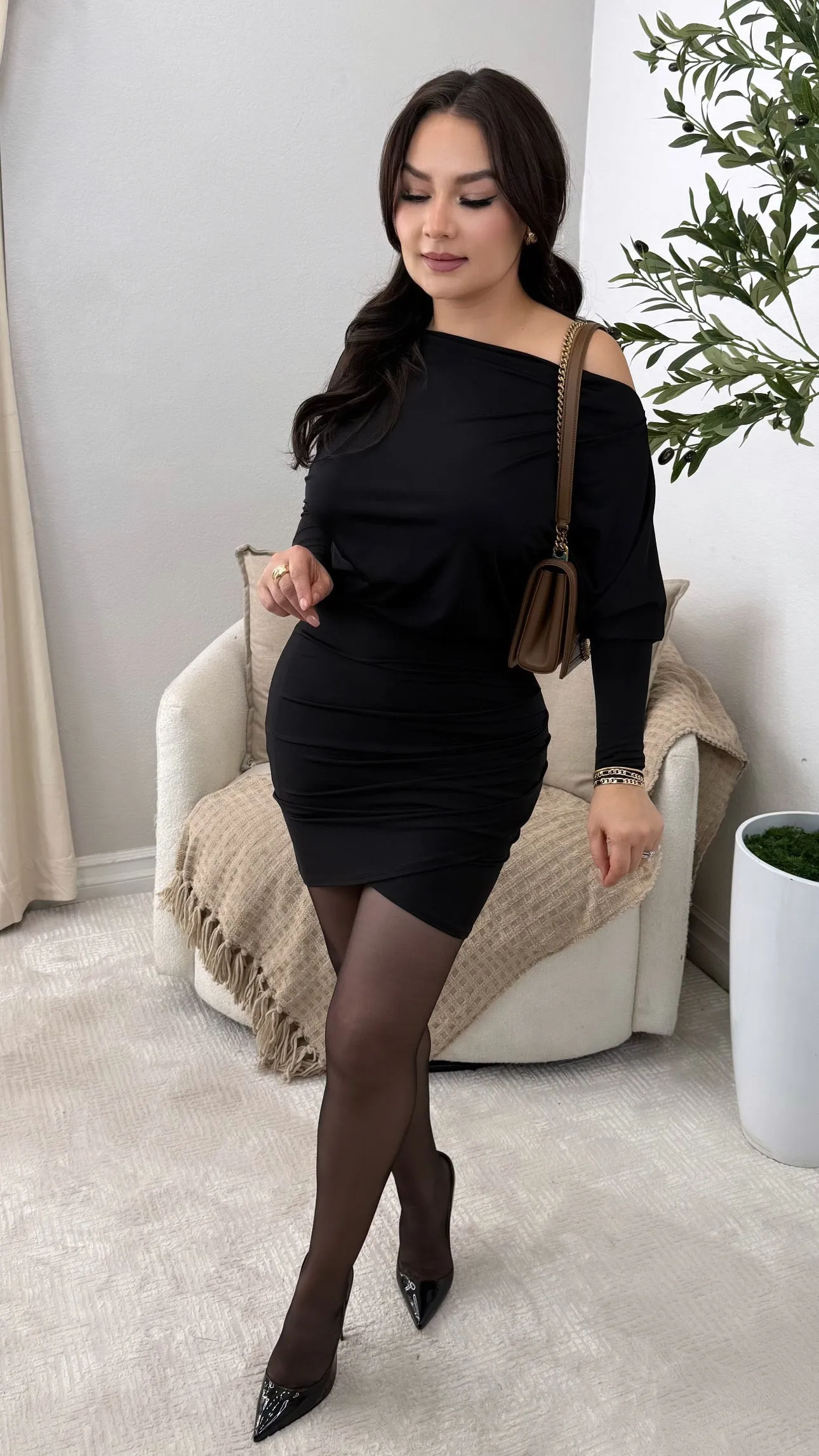 LUCILLE BLACK DRESS