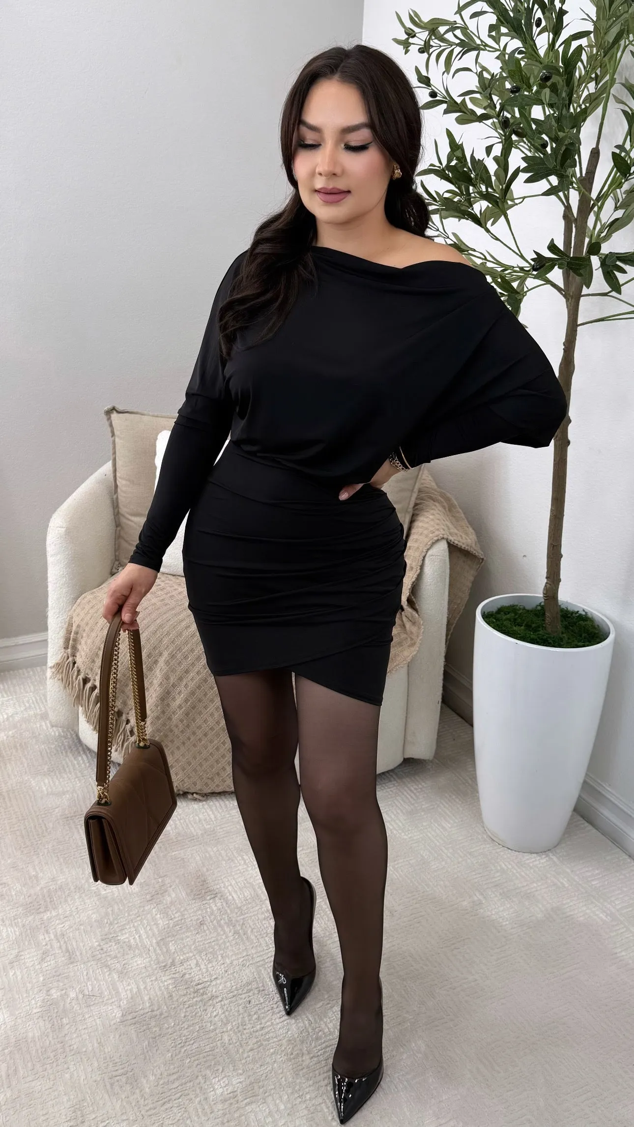 LUCILLE BLACK DRESS