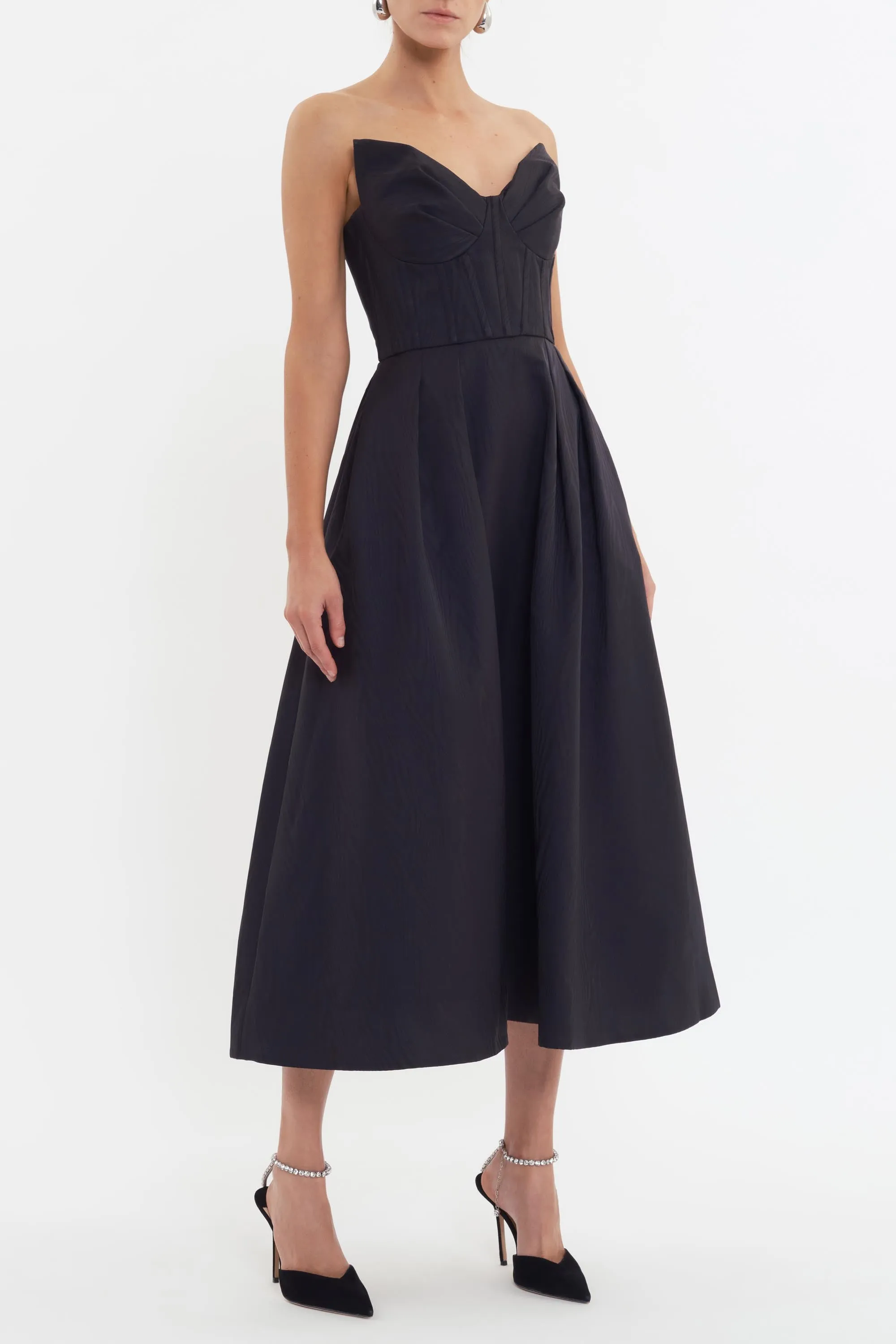Luiza Strapless Midi Dress
