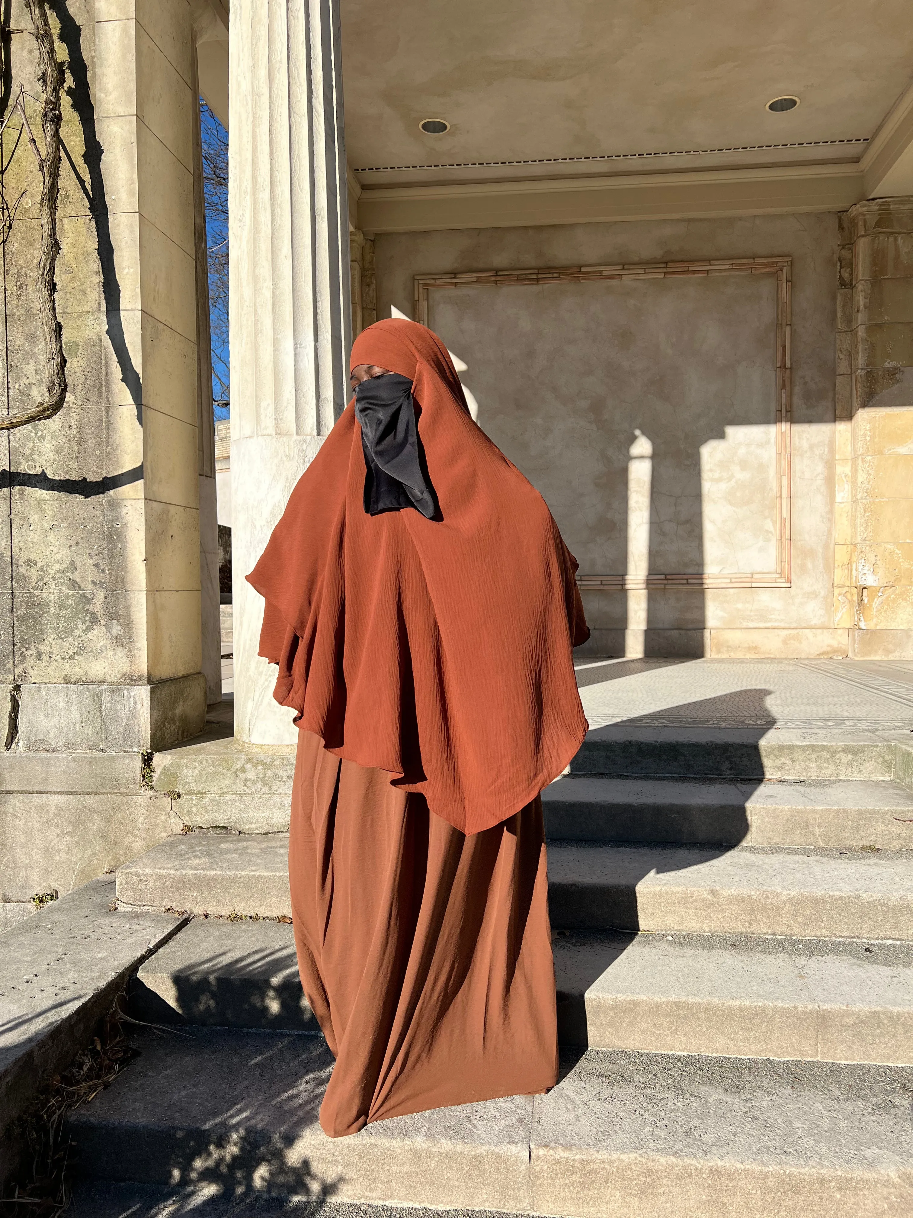 Luxe Puff Sleeve Abaya with  Khimar