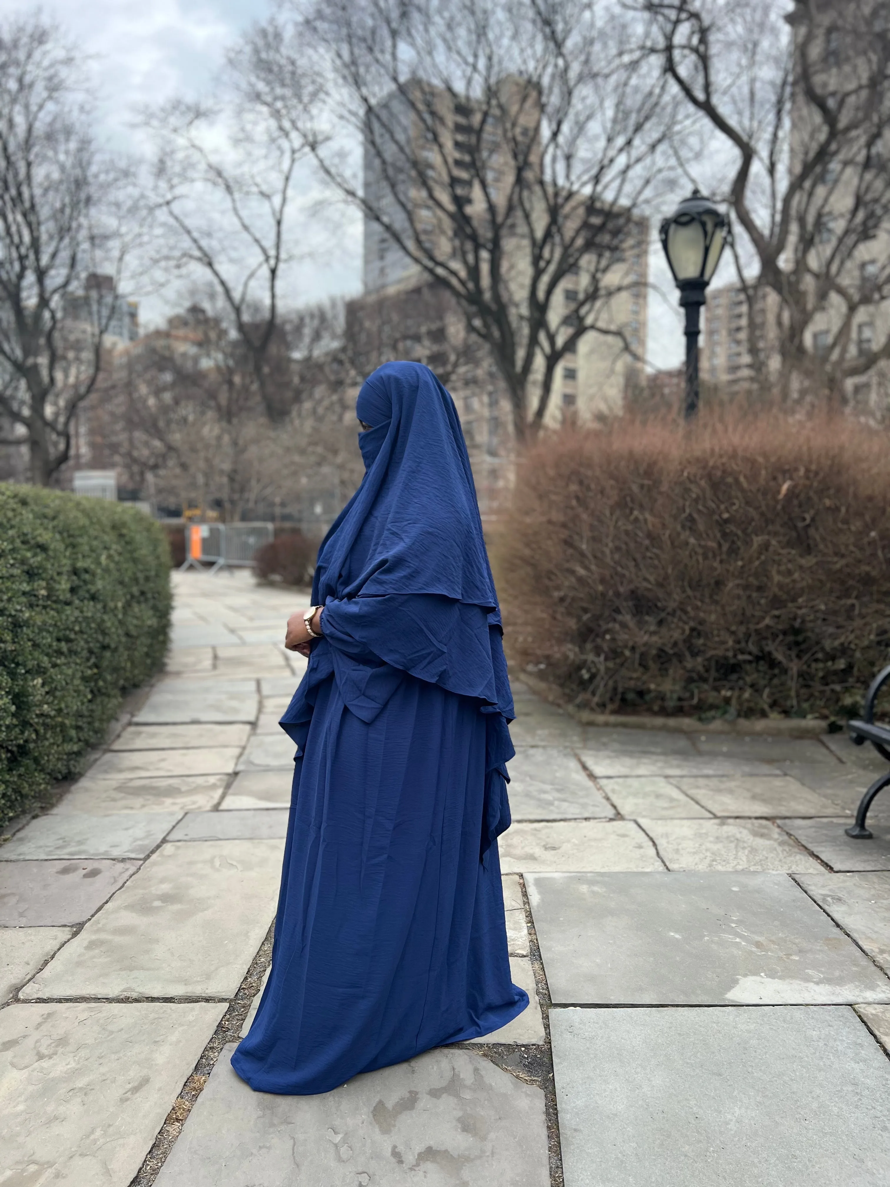 Luxe Puff Sleeve Abaya with  Khimar