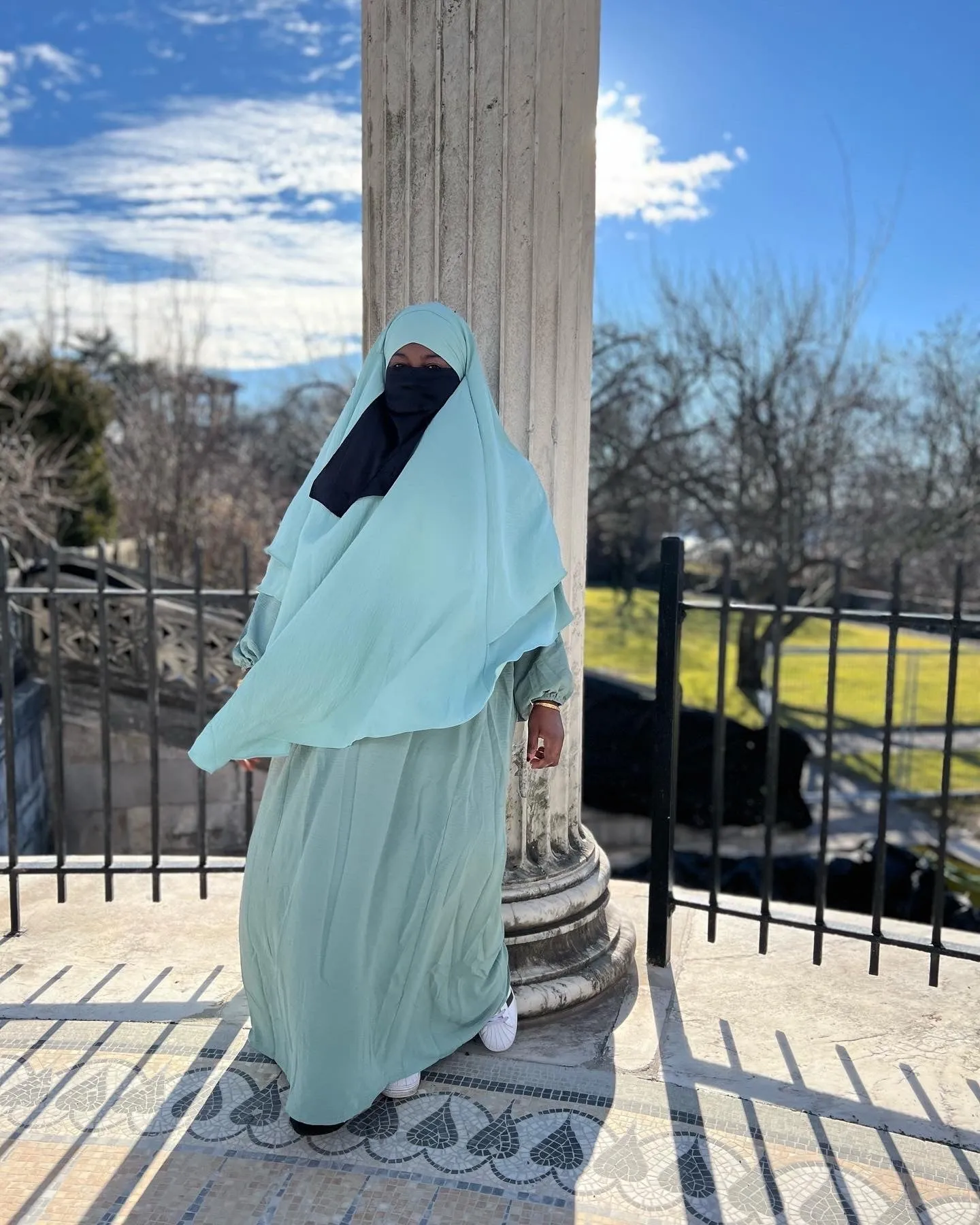 Luxe Puff Sleeve Abaya with  Khimar