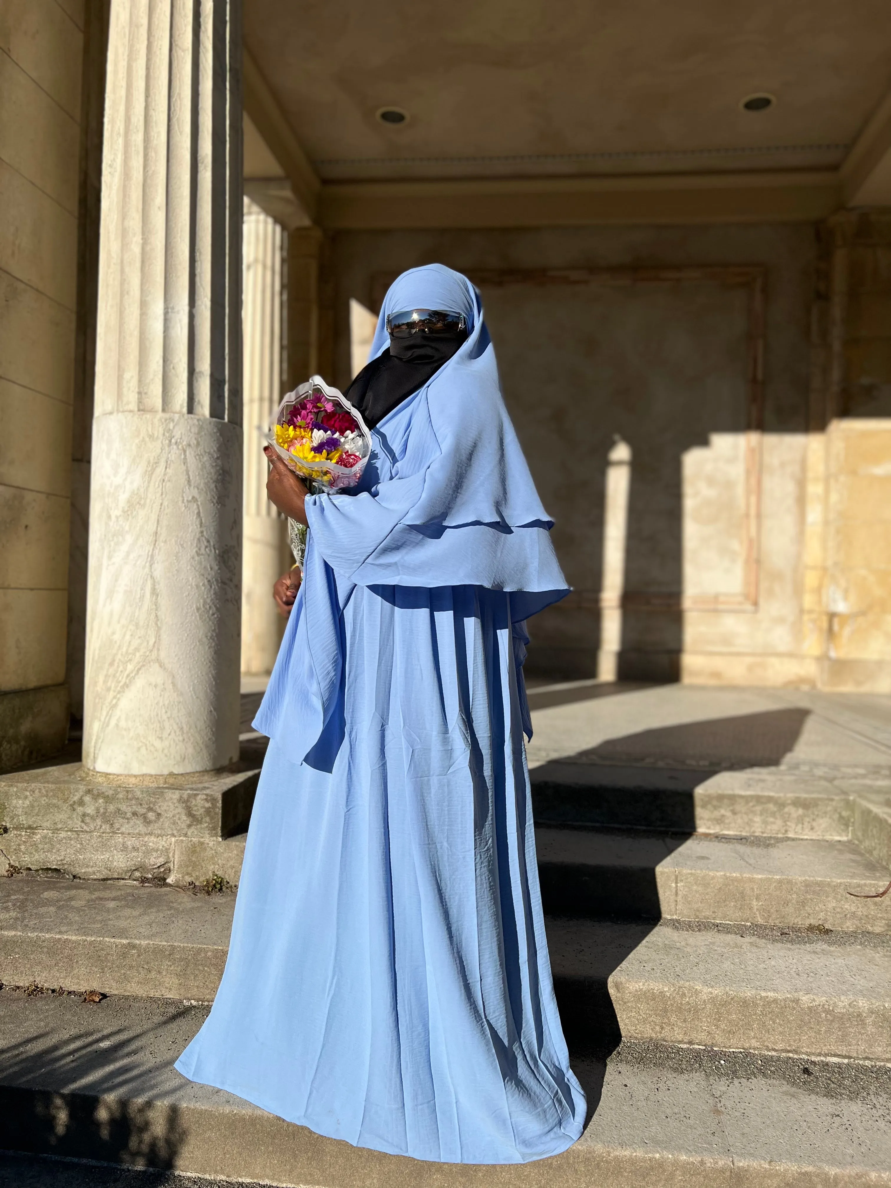 Luxe Puff Sleeve Abaya with  Khimar