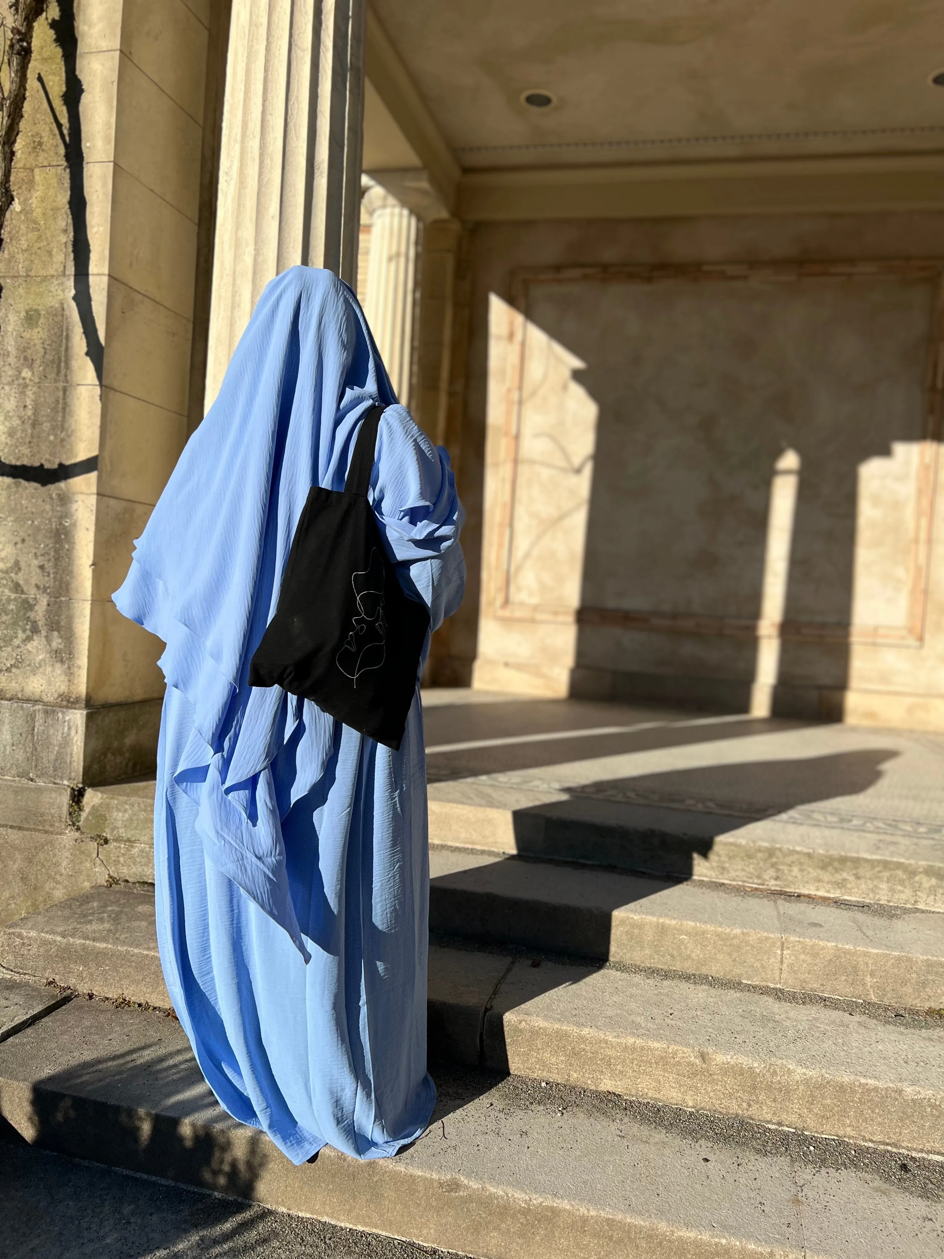 Luxe Puff Sleeve Abaya with  Khimar