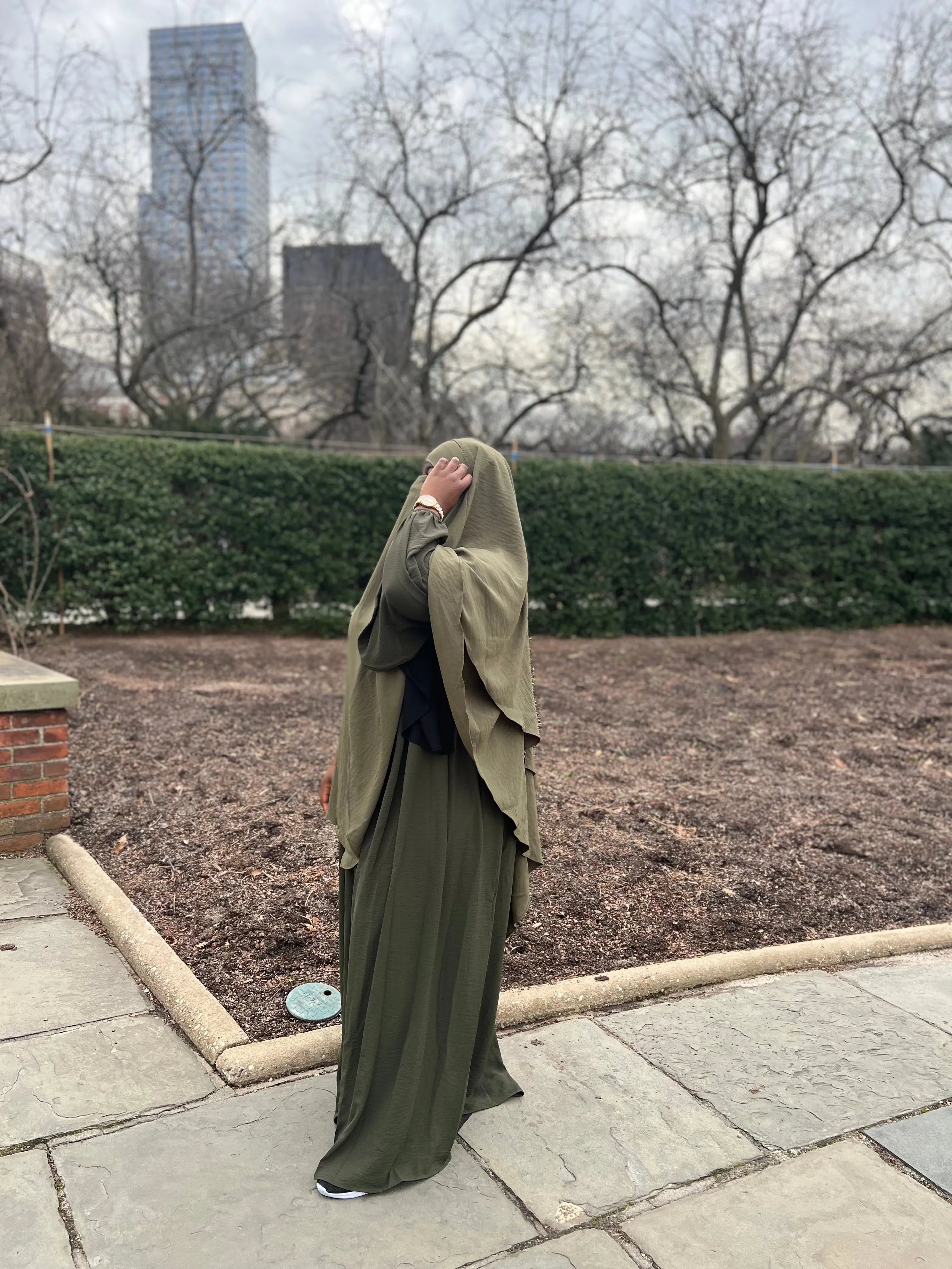 Luxe Puff Sleeve Abaya with  Khimar