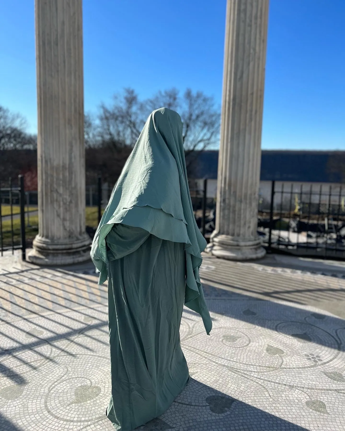 Luxe Puff Sleeve Abaya with  Khimar