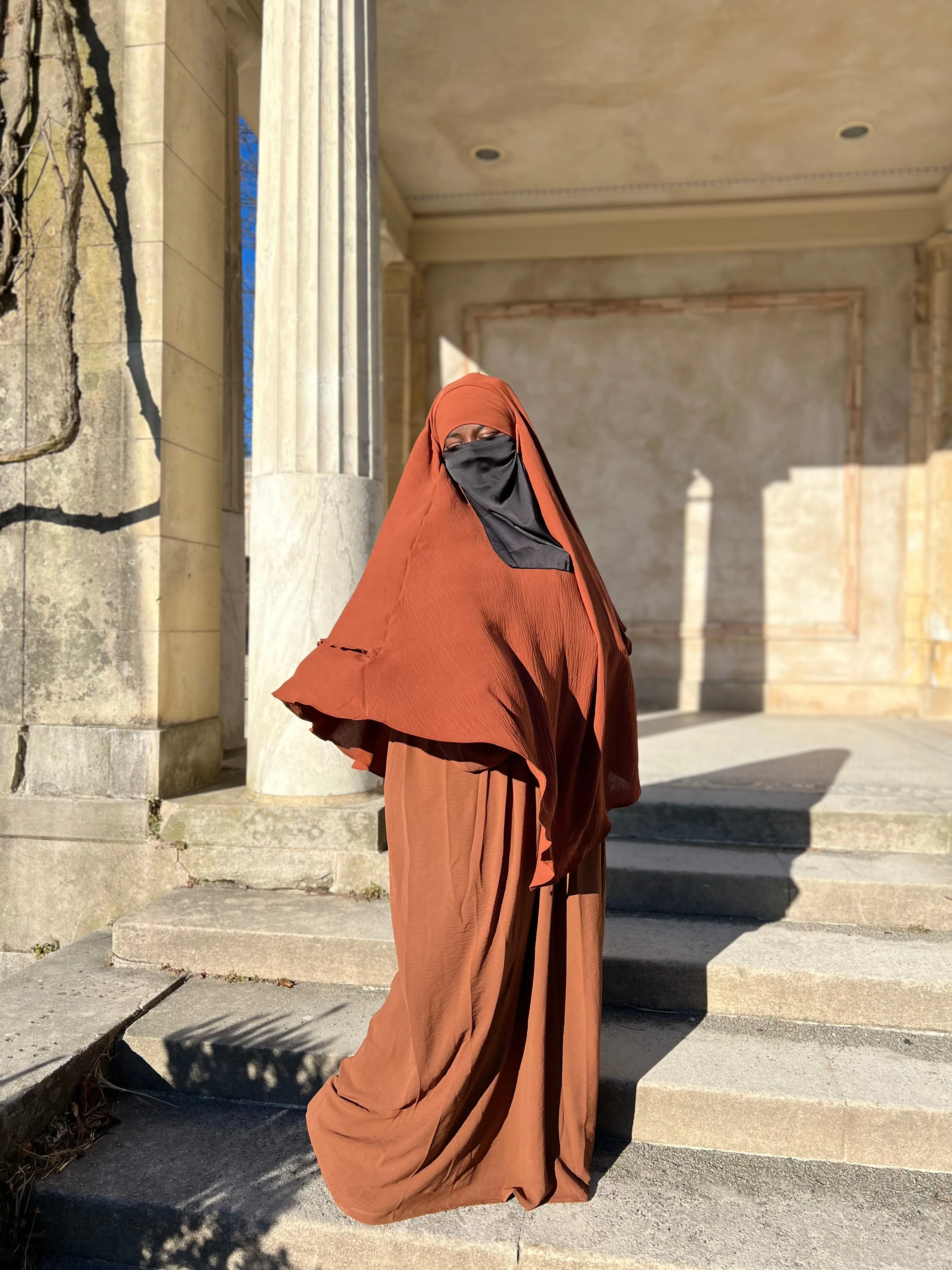 Luxe Puff Sleeve Abaya with  Khimar