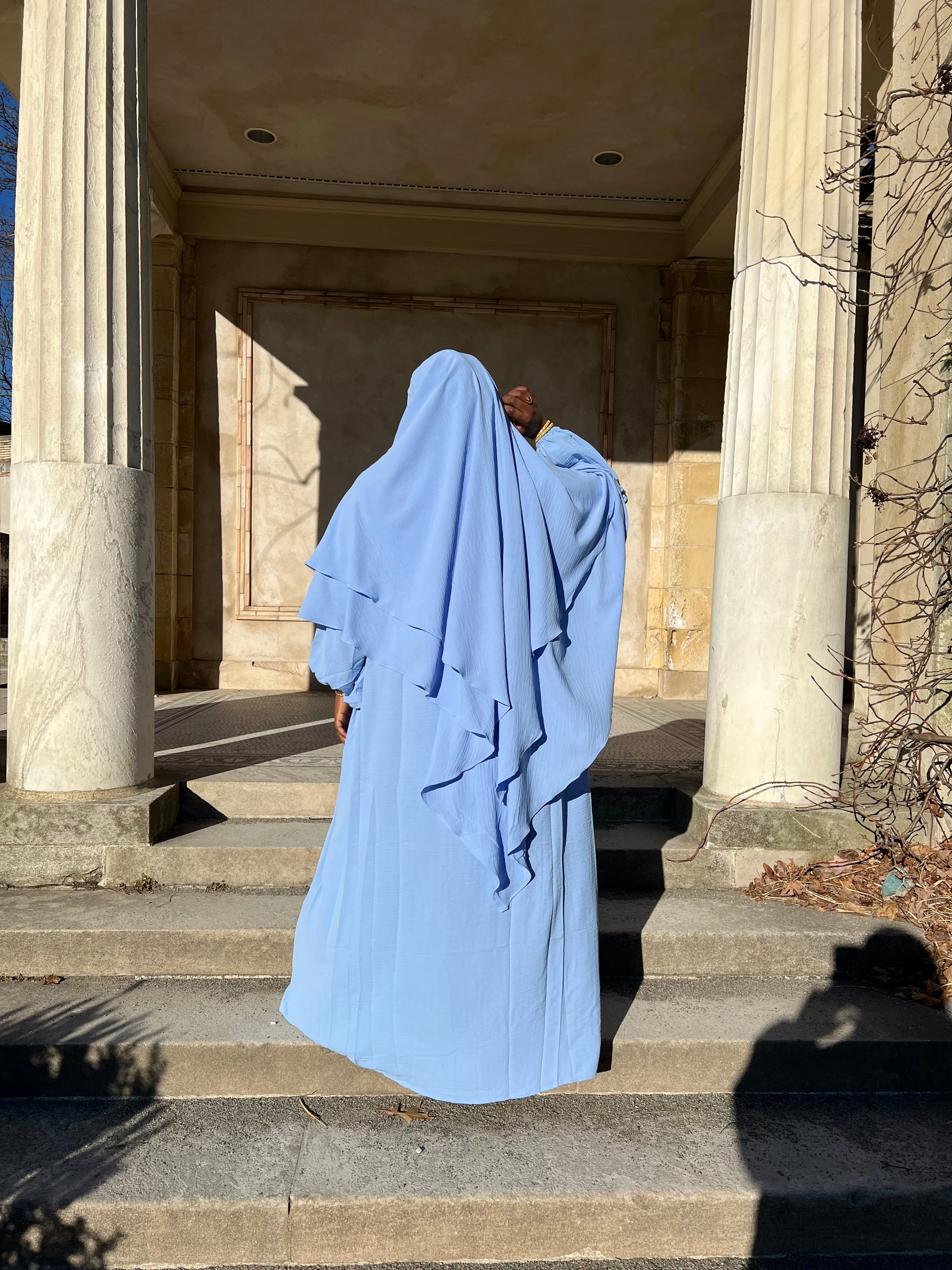 Luxe Puff Sleeve Abaya with  Khimar