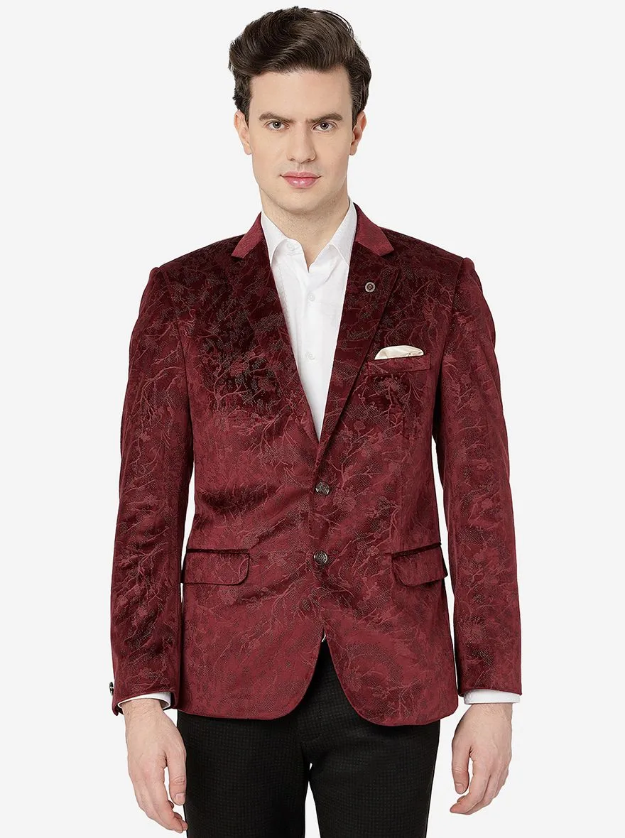 Maroon Blazer | JB Studio