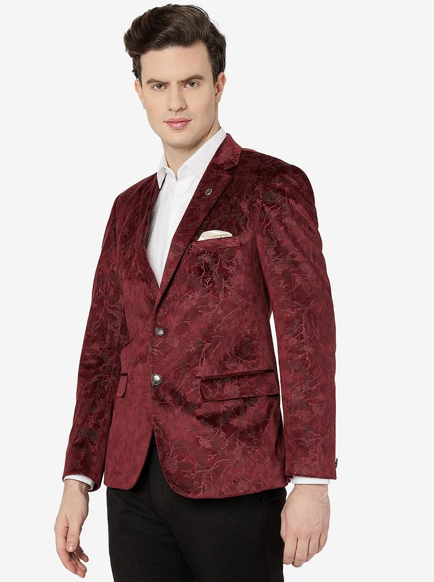 Maroon Blazer | JB Studio