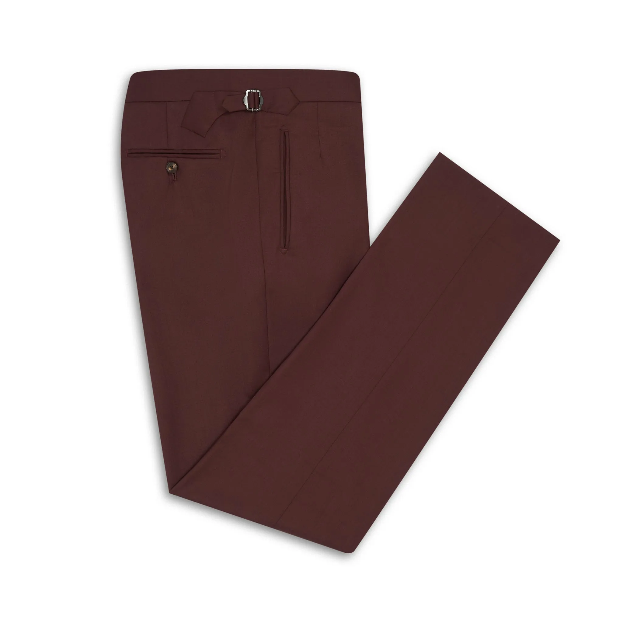 Maroon Contemporary Trousers