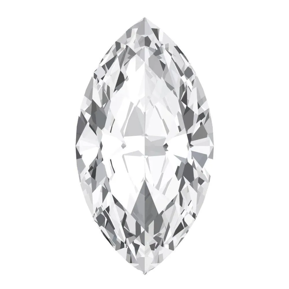 Marquise FAB Lab-Grown White Sapphire Gems