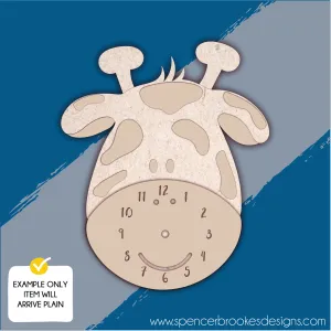 MDF Layered Clock - Giraffe