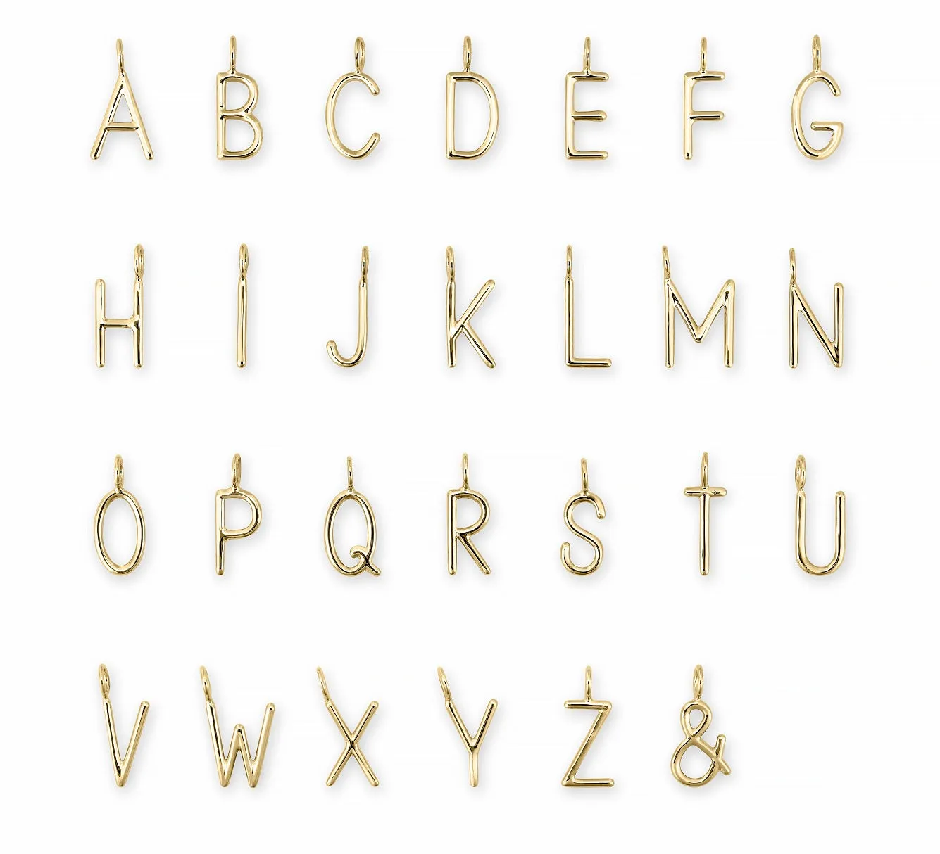 MELANGE-LAYERED ANDI INITIAL NECKLACE