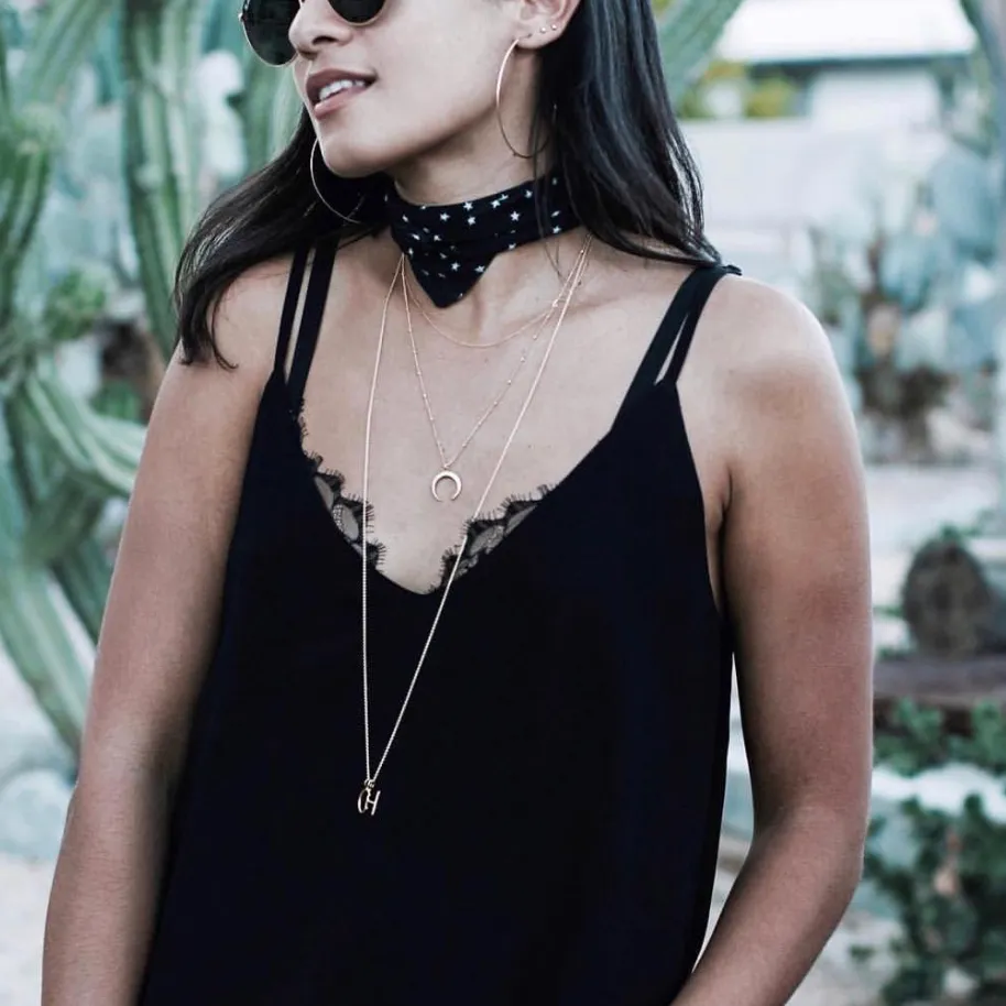 MELANGE-LAYERED ANDI INITIAL NECKLACE