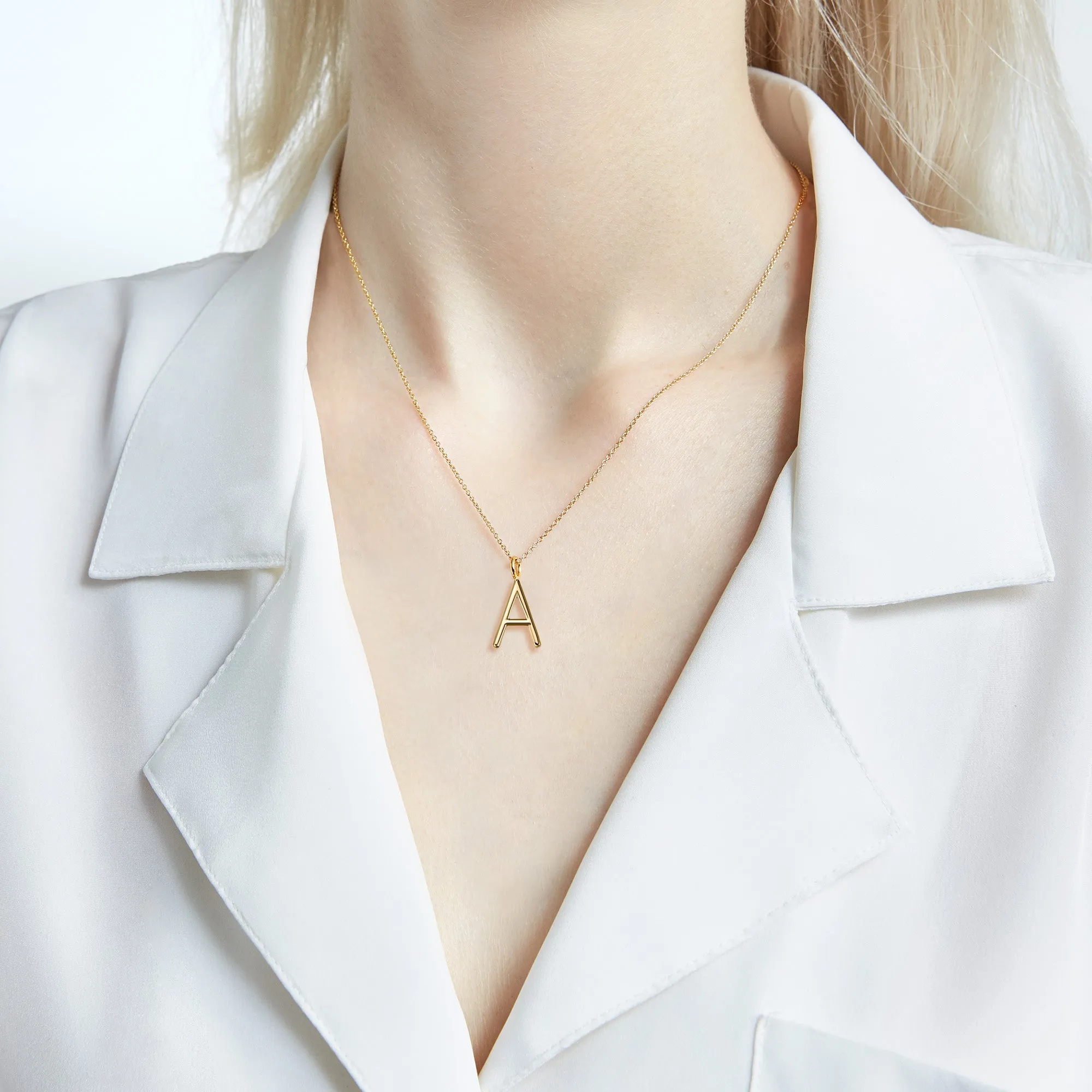 MELANGE-LAYERED ANDI INITIAL NECKLACE