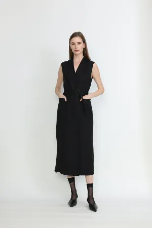 Melbourne Dress - Tailored dress in black