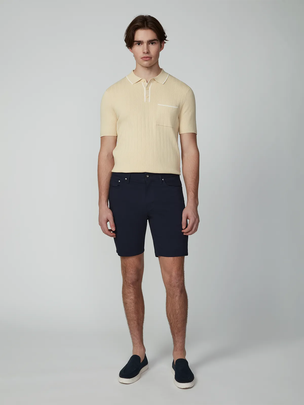 Men's 5-Pocket Solid Bungee Shorts