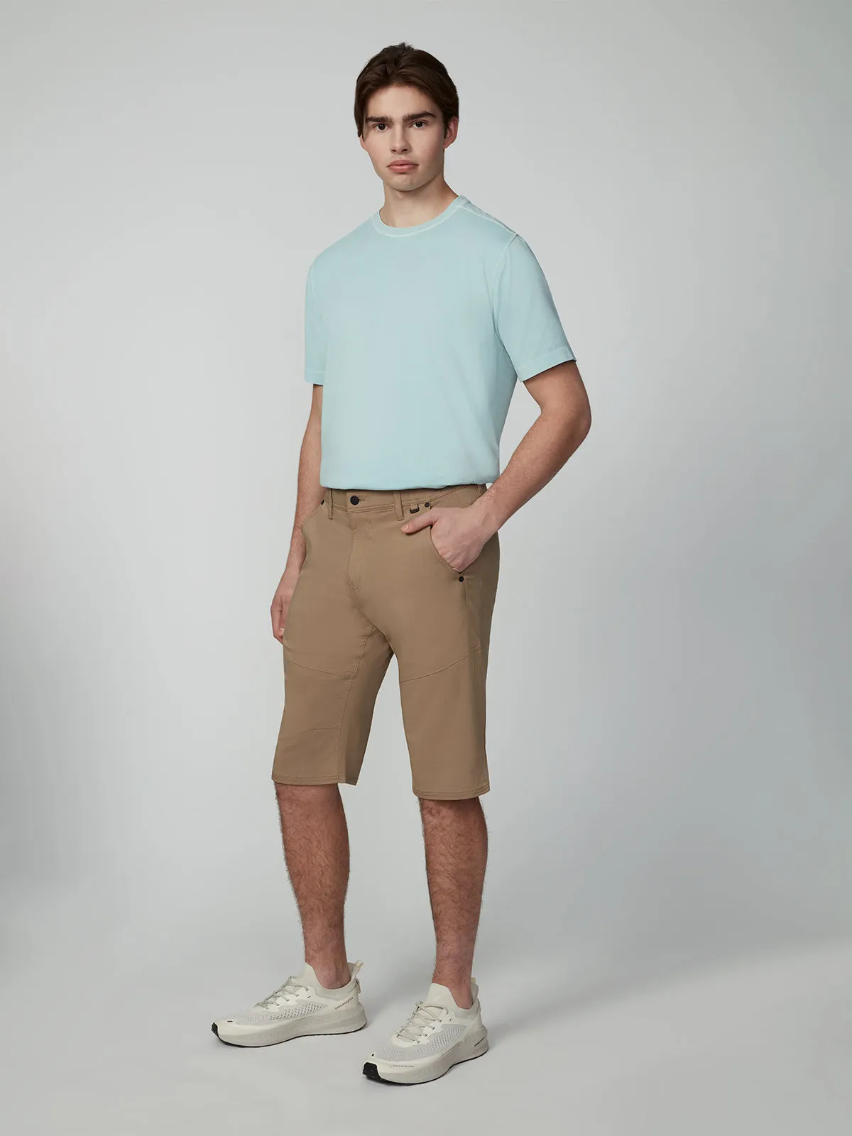 Men's Chino Solid Bungee Shorts
