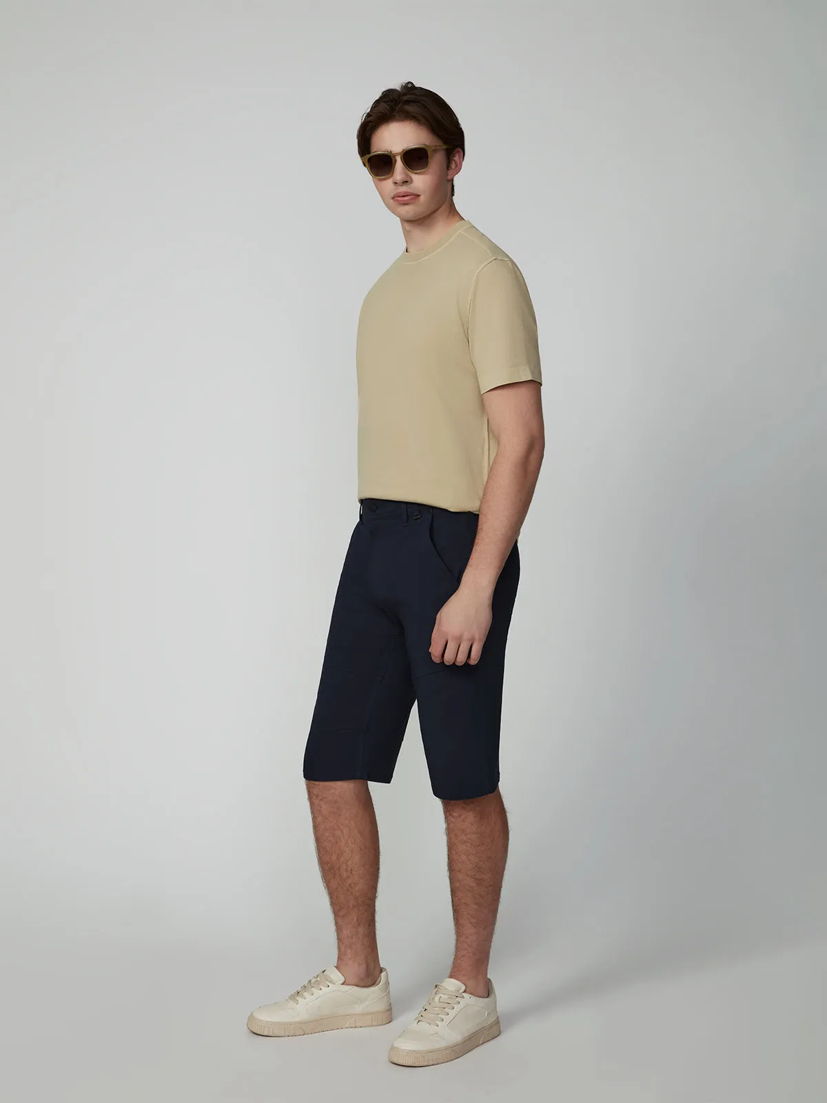 Men's Chino Solid Bungee Shorts