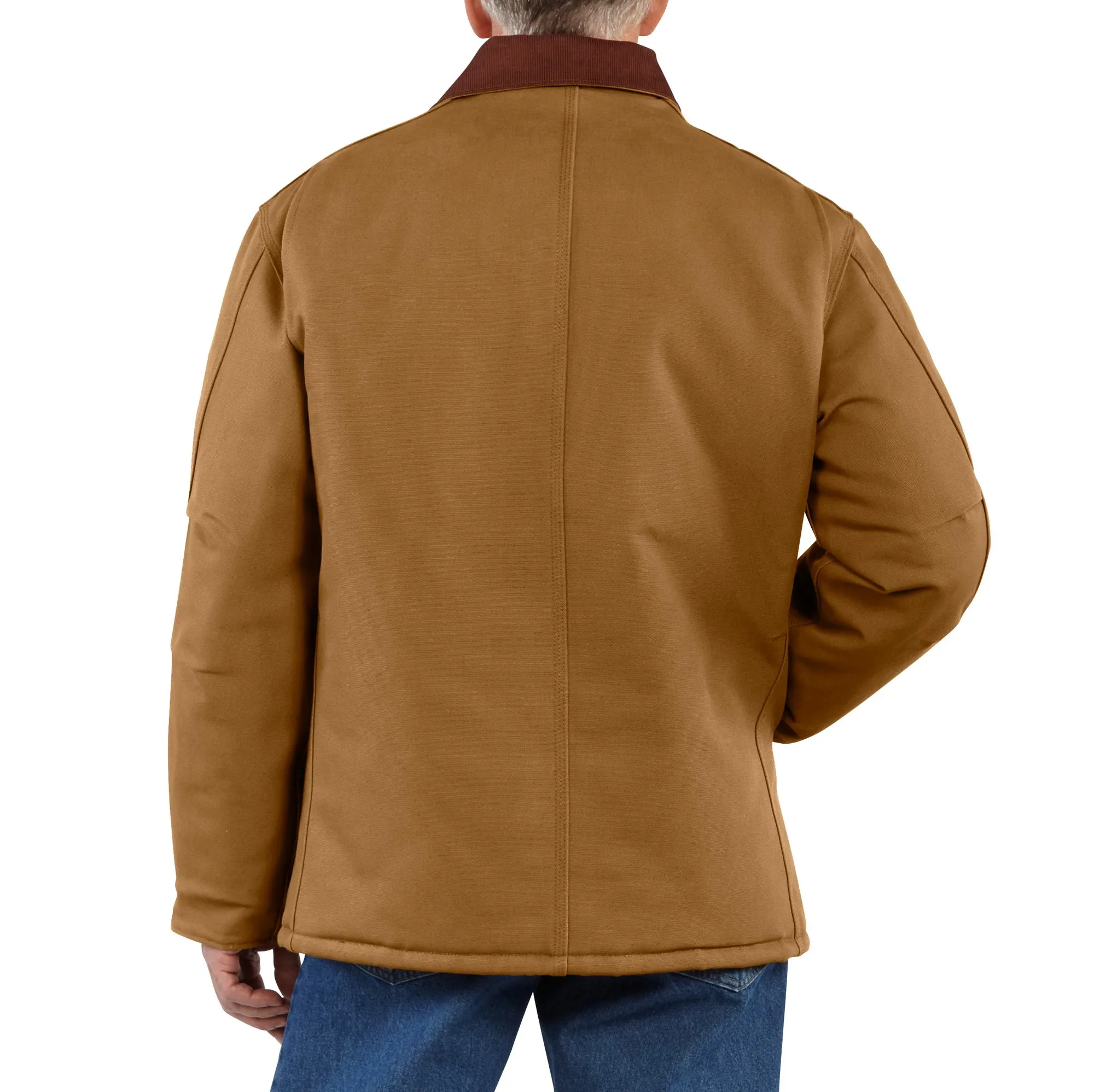 Men's Loose Fit Firm Duck Insulated Traditional Coat