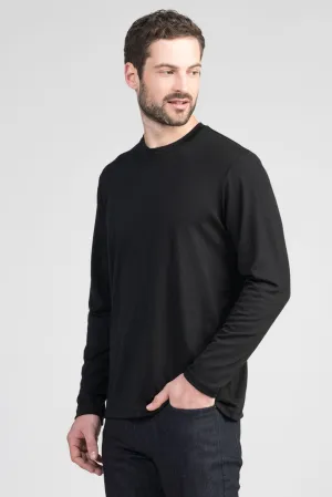Mens Mountainsilk Crew -Black-9528