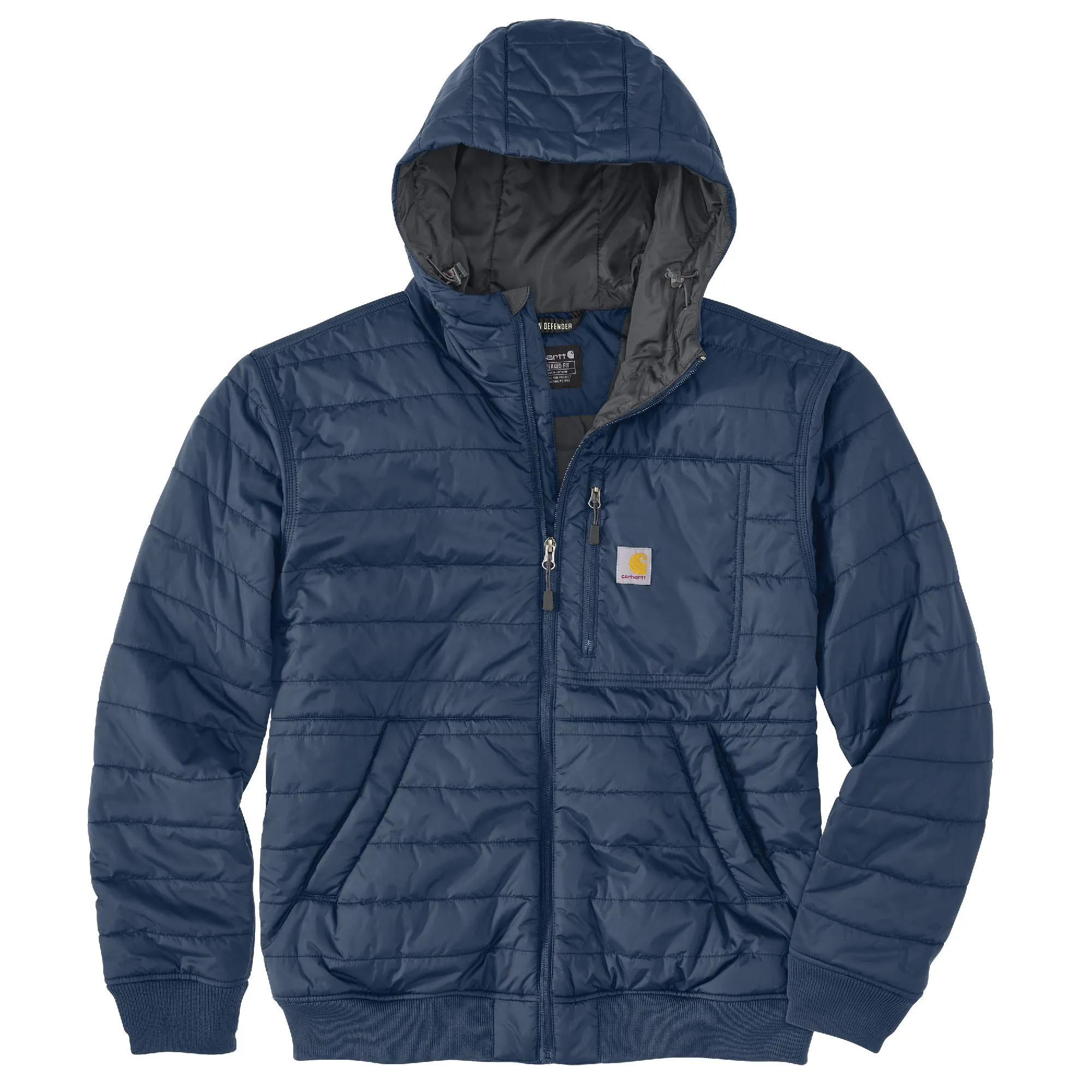 Men's Rain Defender Relaxed Fit Lightweight Insulated Hooded Jacket