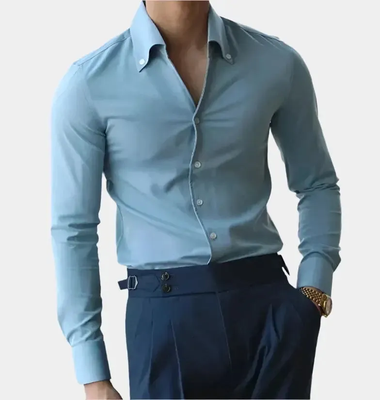 Men's Slim Fit Dress Shirt | Elegant Button-Down