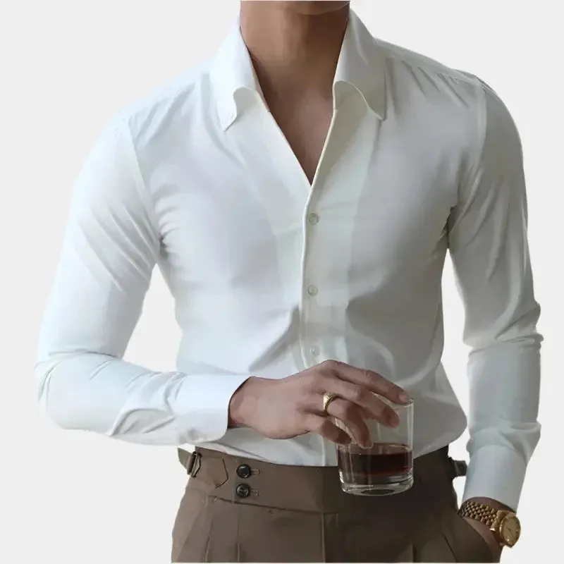 Men's Slim Fit Dress Shirt | Elegant Button-Down