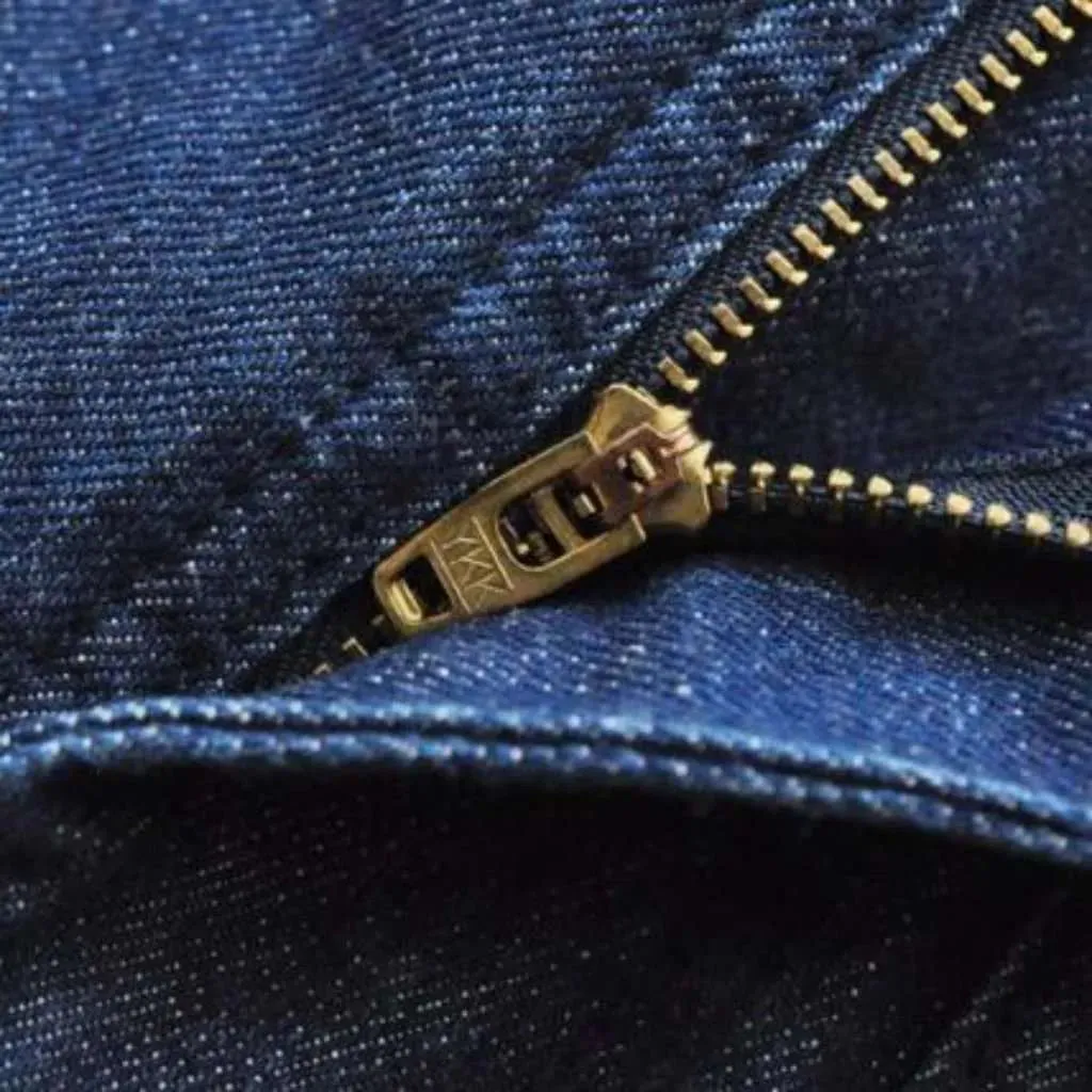 Mid-waist denim shorts for men