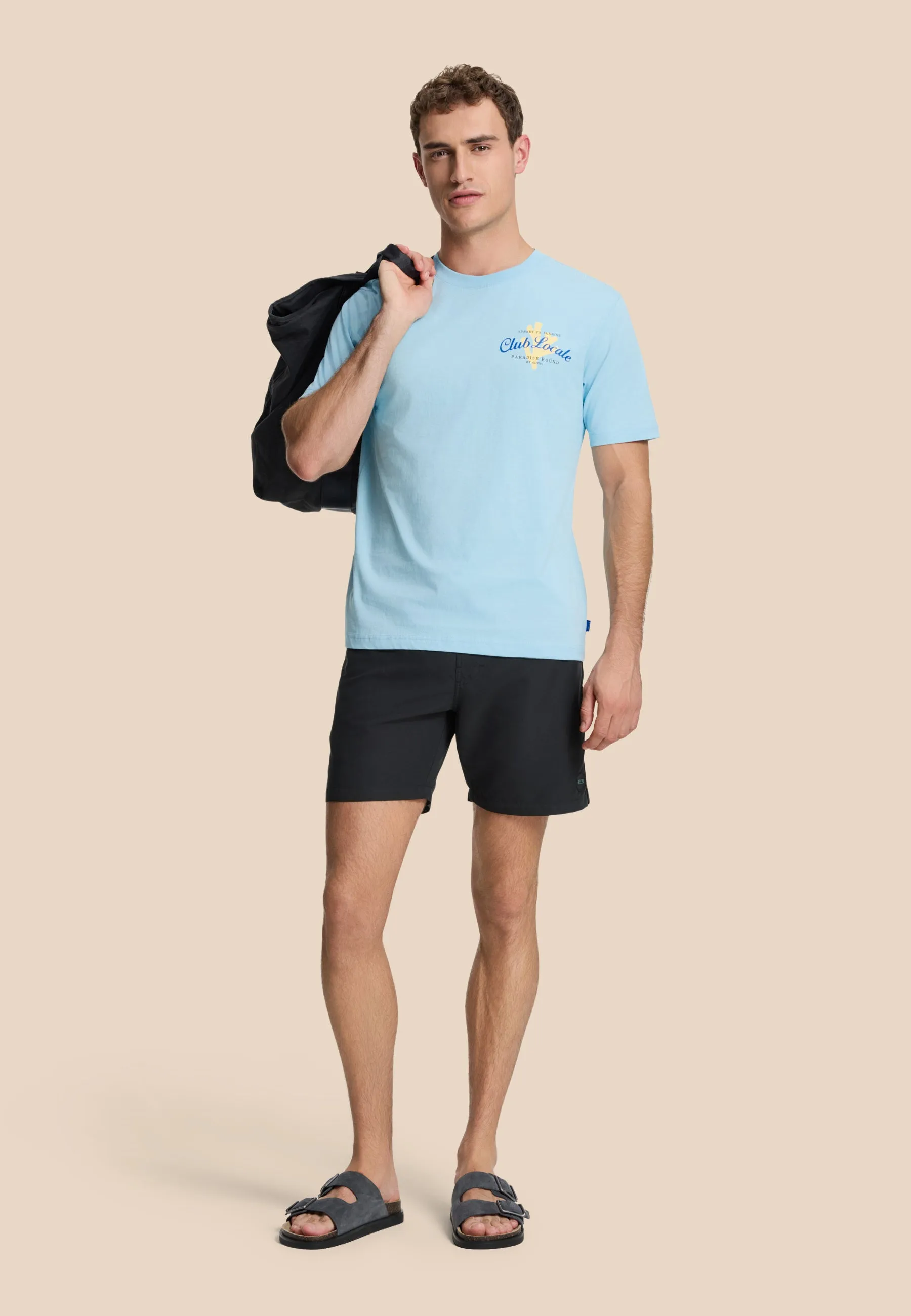 MIKE swim shorts solid | black