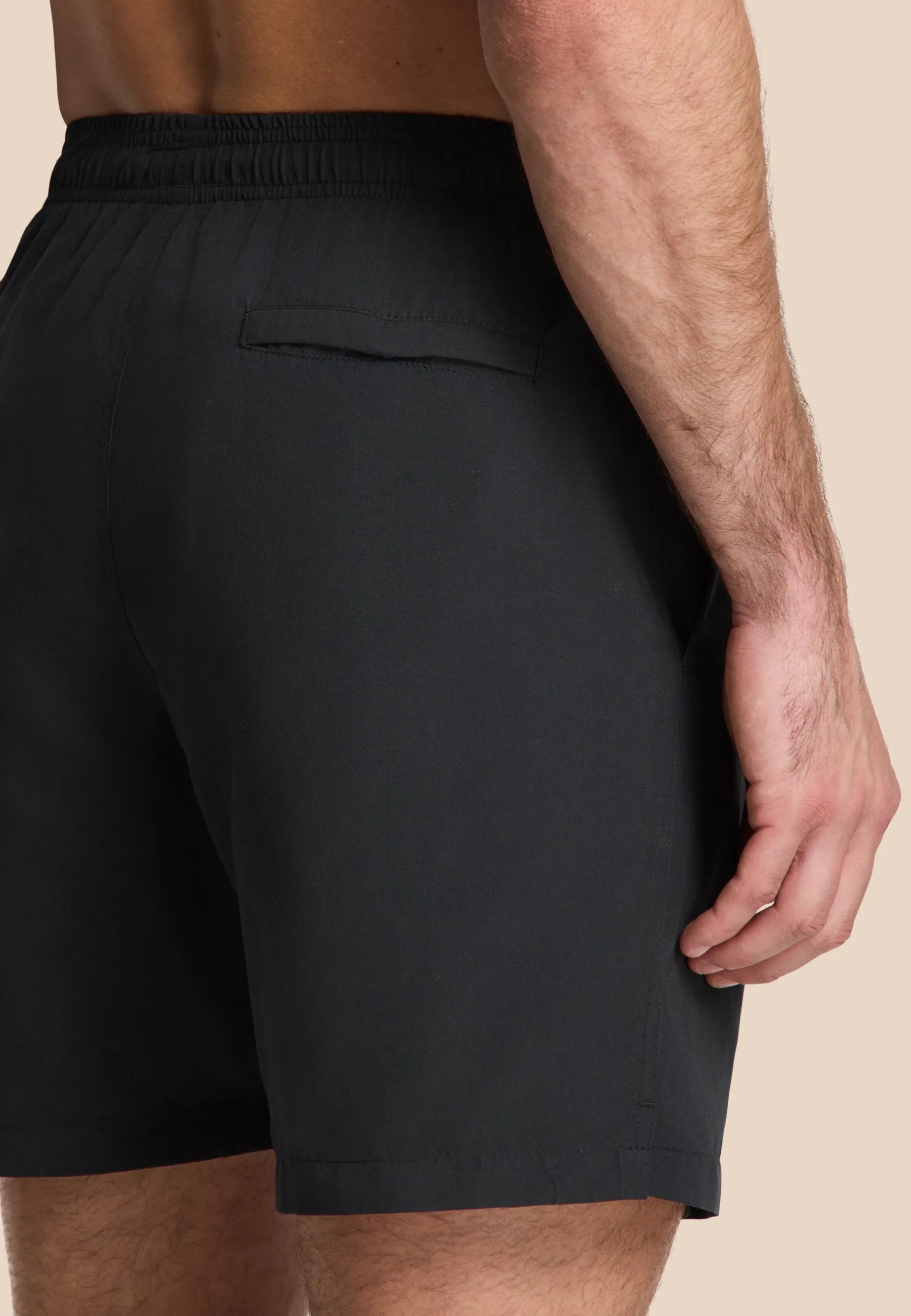 MIKE swim shorts solid | black