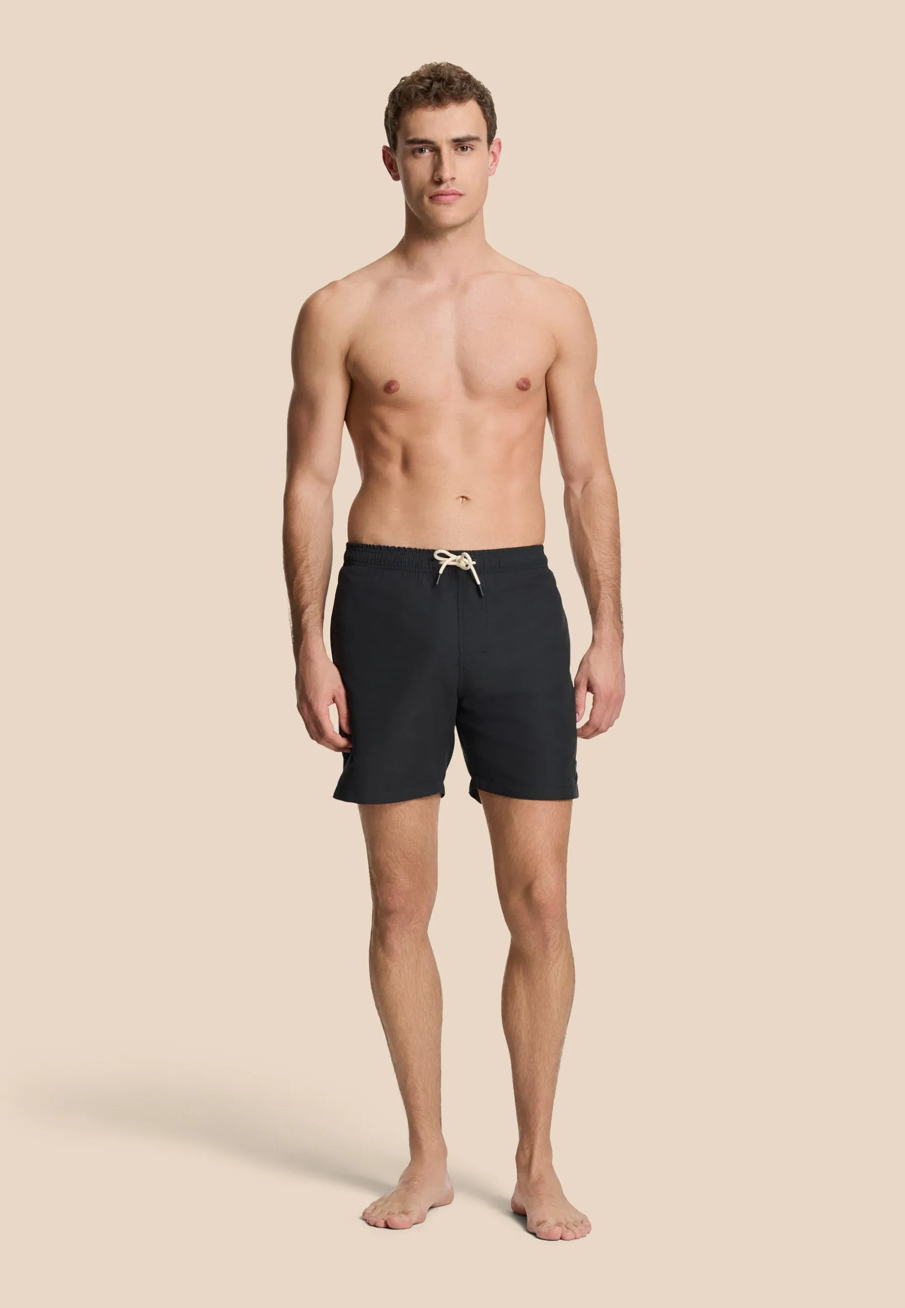 MIKE swim shorts solid | black