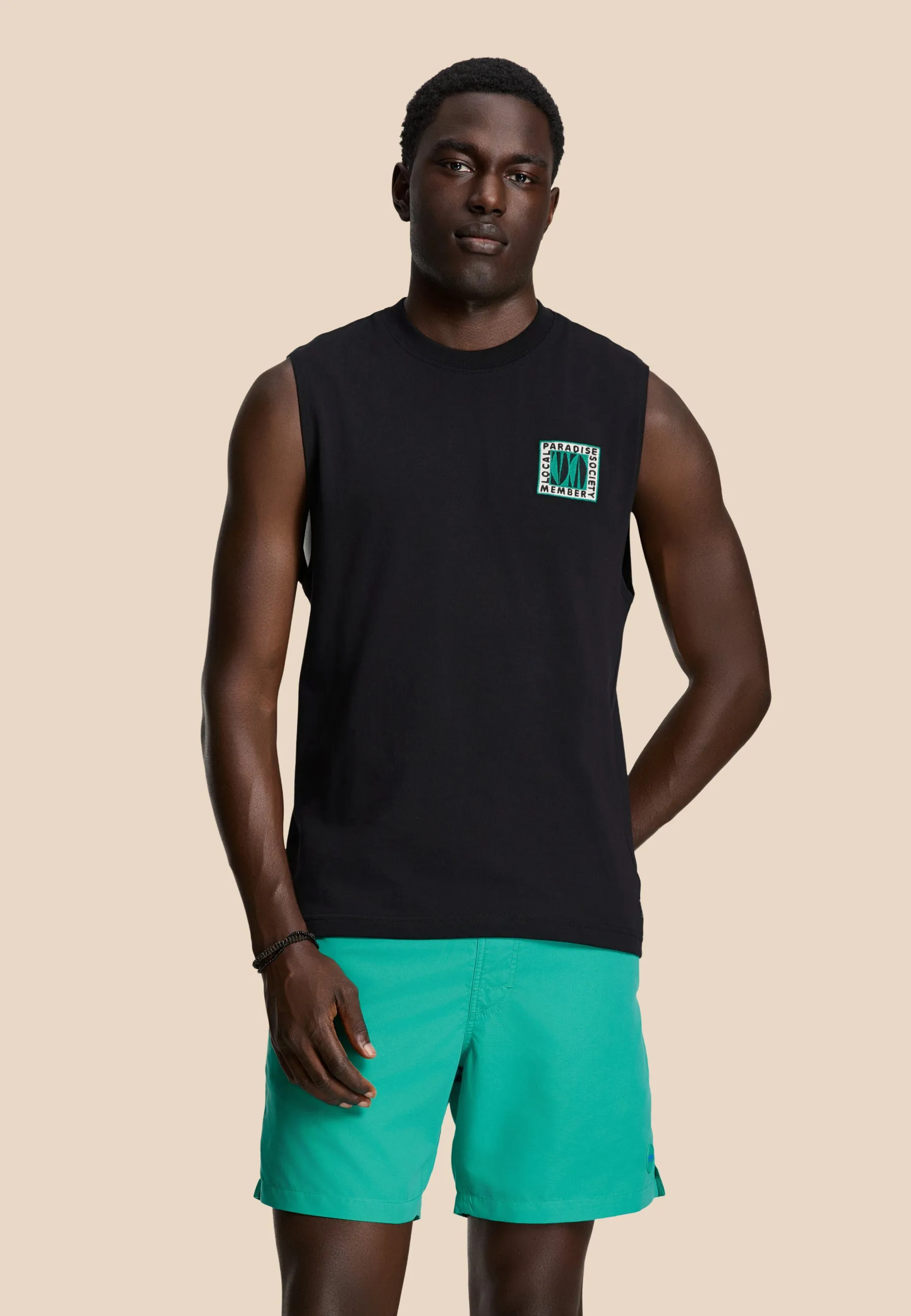 MIKE swim shorts solid | blue lagoon