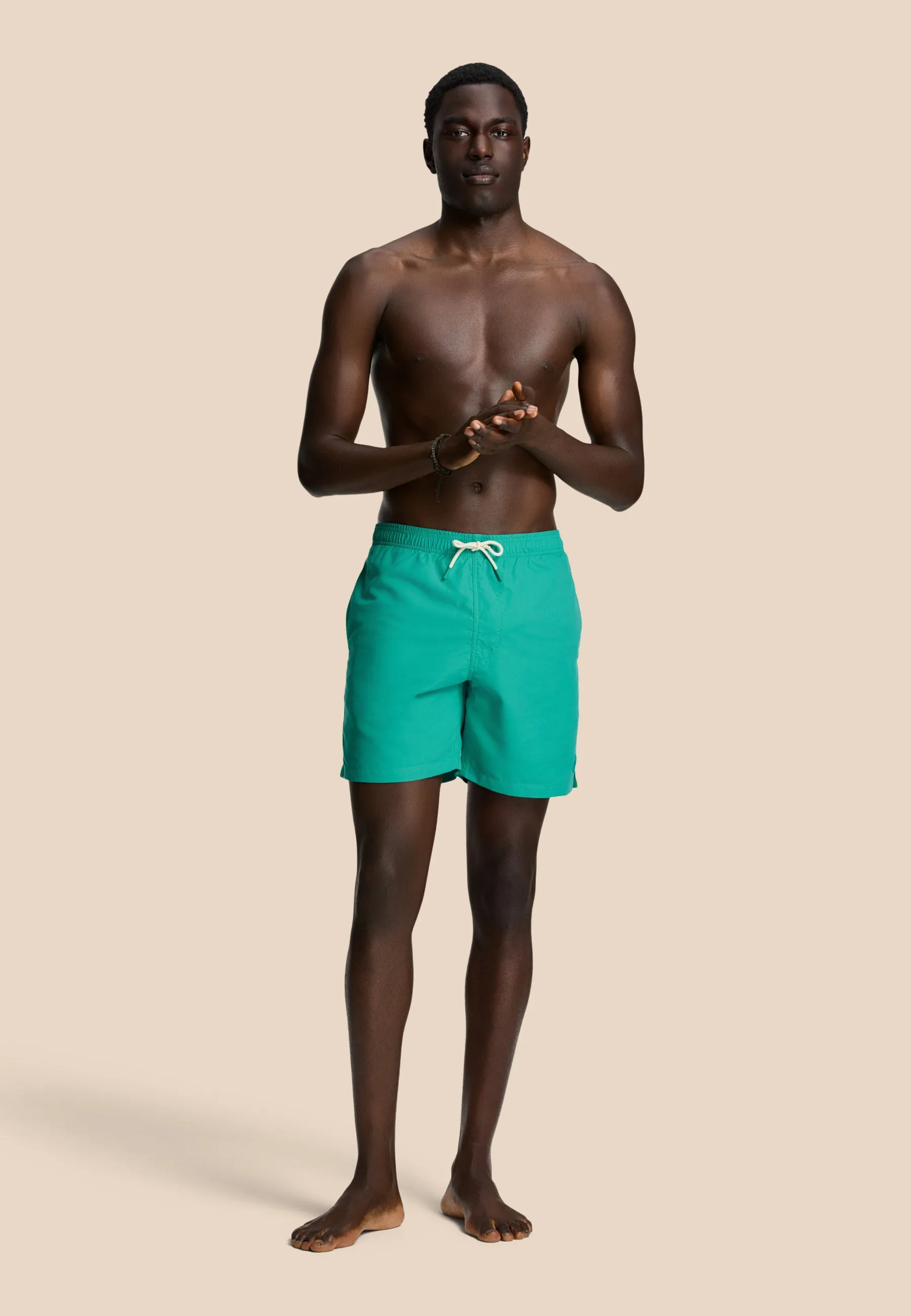 MIKE swim shorts solid | blue lagoon