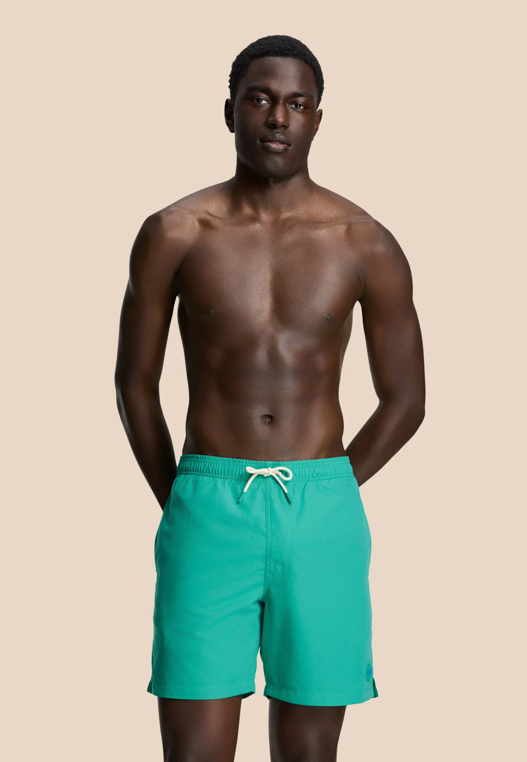 MIKE swim shorts solid | blue lagoon