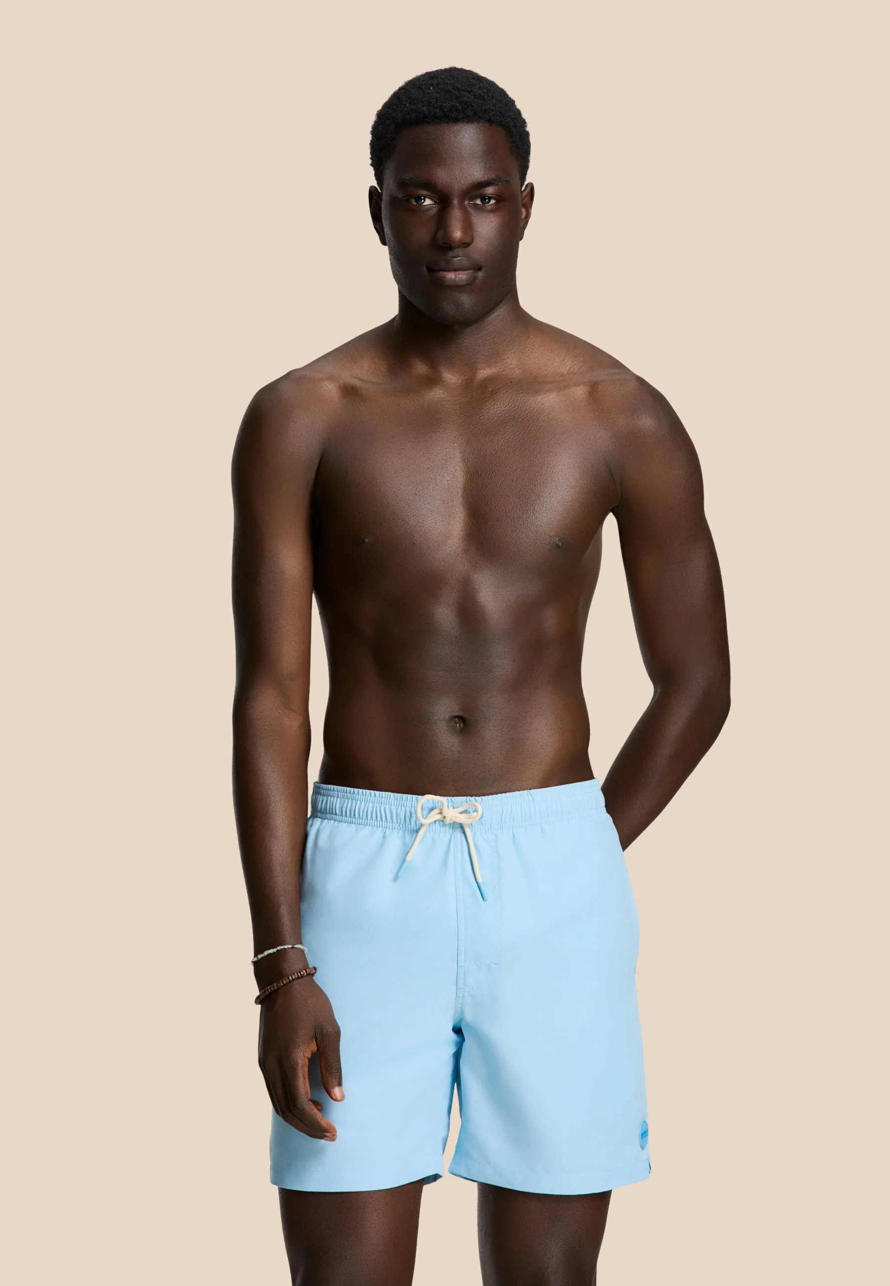 MIKE swim shorts solid | blue sky