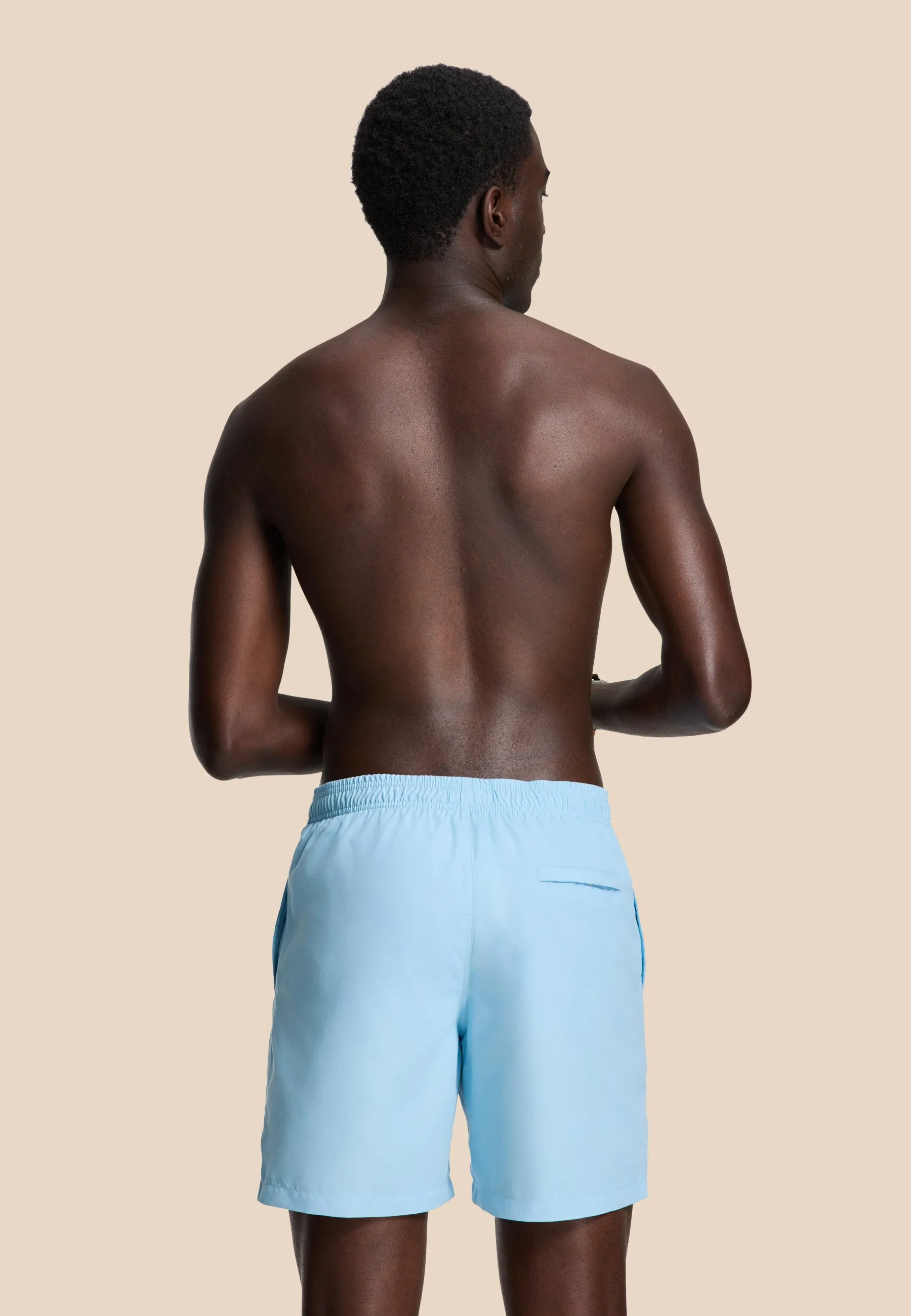 MIKE swim shorts solid | blue sky