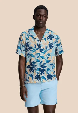 MIKE swim shorts solid | blue sky