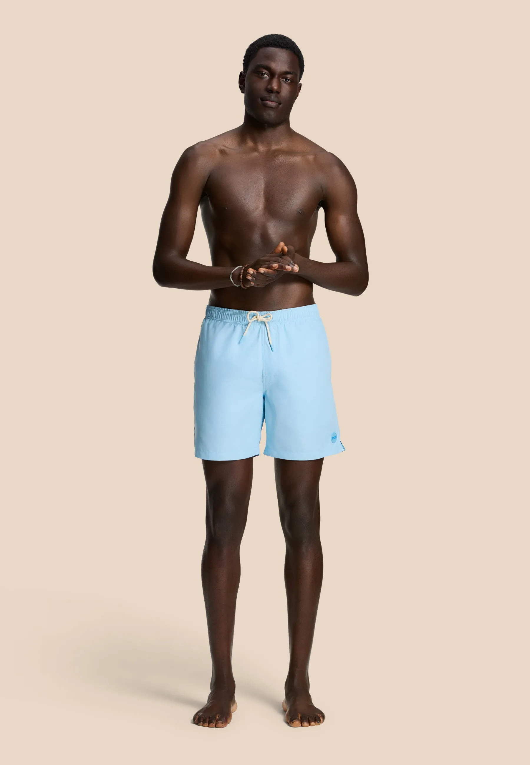 MIKE swim shorts solid | blue sky
