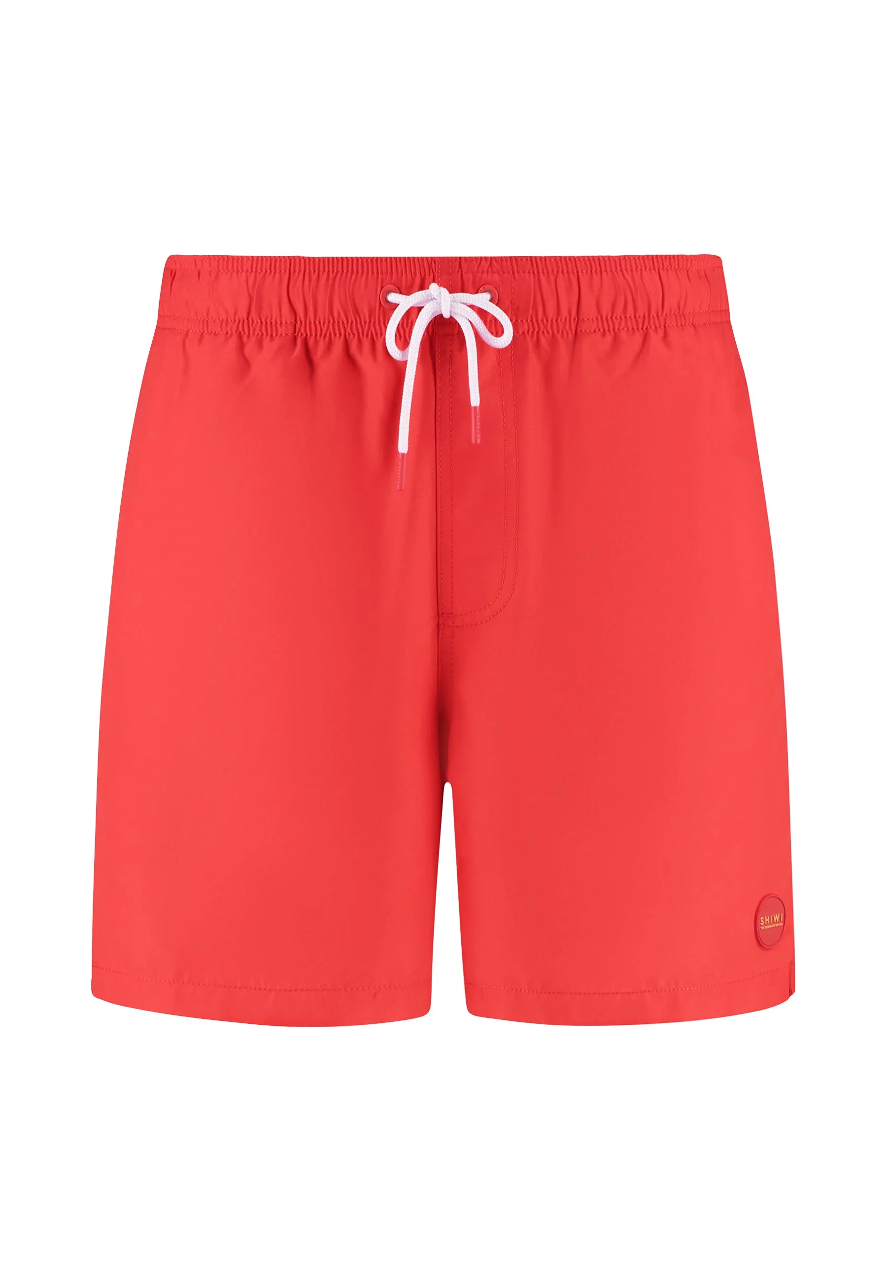 MIKE swim shorts solid | red hibiscus