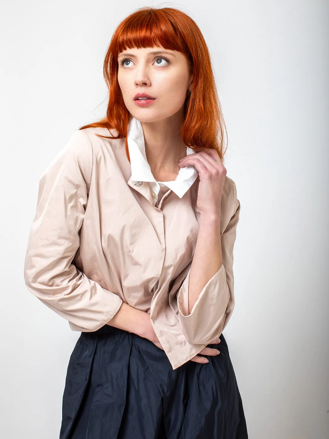 Mini Taffeta Jacket - Perla