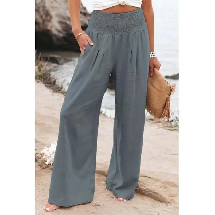 Mónica® | Linen Trousers With Stretch