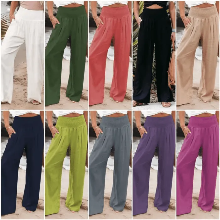 Mónica® | Linen Trousers With Stretch