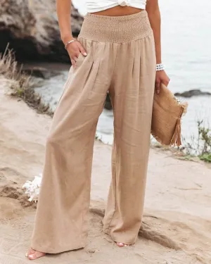 Mónica® | Linen Trousers With Stretch