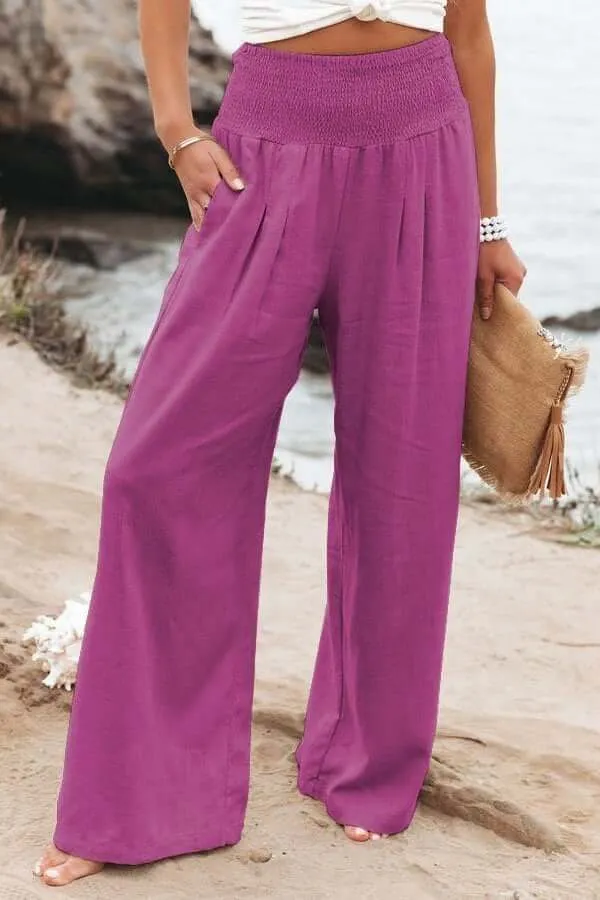 Mónica® | Linen Trousers With Stretch