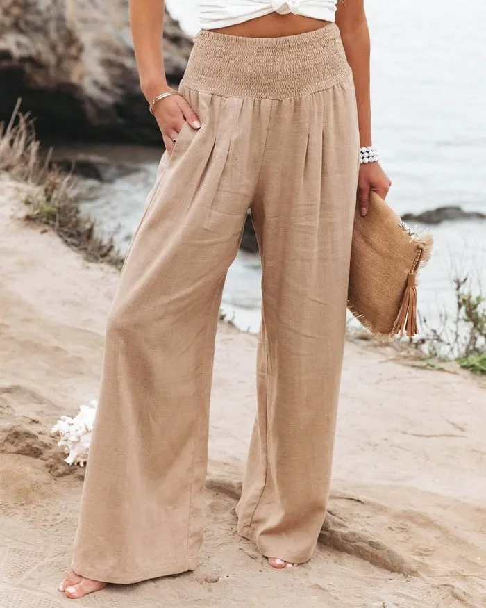 Mónica® | Linen Trousers With Stretch