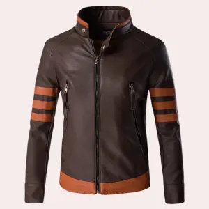 Modern men's stylish classic Marcus biker jacket