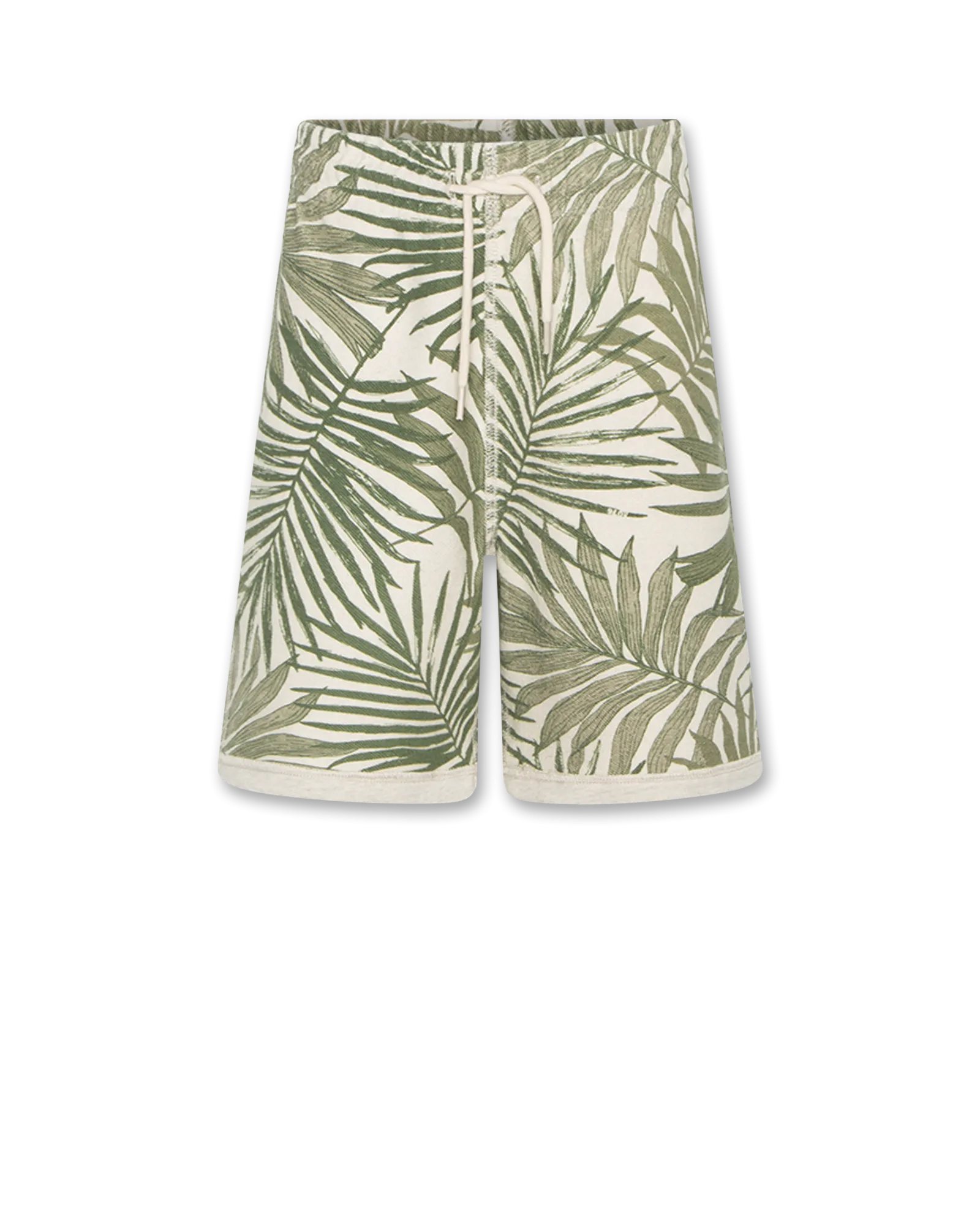 moremi RV shorts leaves 000115 - heather mastic